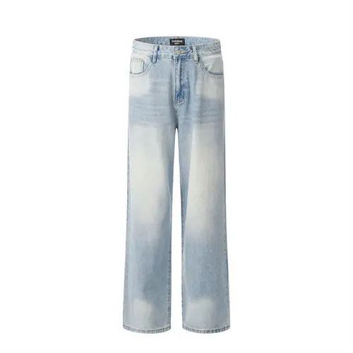 Japanese Brand Blue gradient wash vintage loose wide-leg straight jeans Size US 32 / EU 48 - 1 Thumbnail