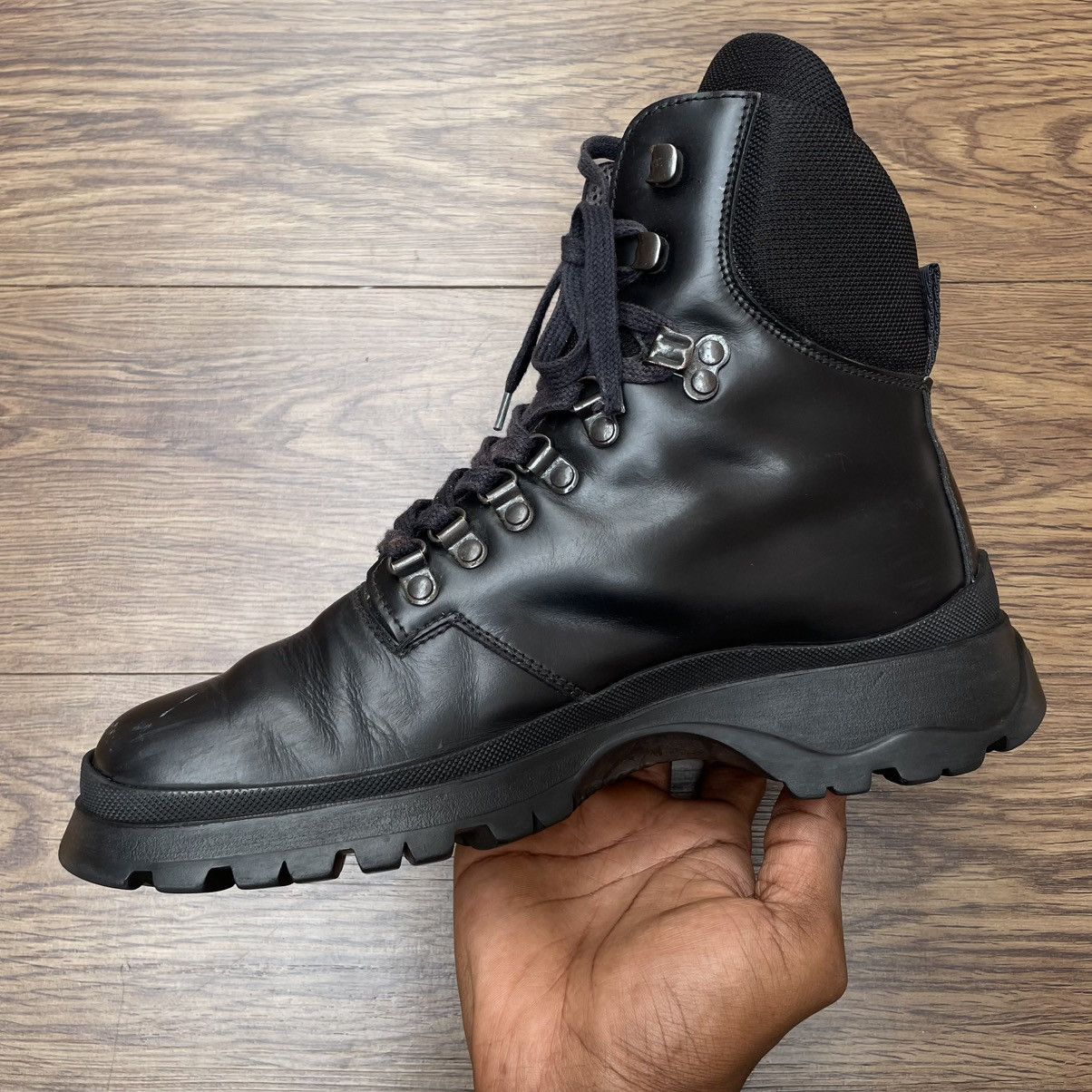 Prada Prada Brixxen Leather Lace-Up Boots Size US 6.5 / EU 39-40 - 4 Thumbnail