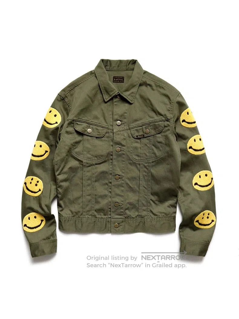 Kapital KAPITAL Cotton Smiley Face Men's Jacket. Size US M / EU 48-50 / 2 - 1 Thumbnail