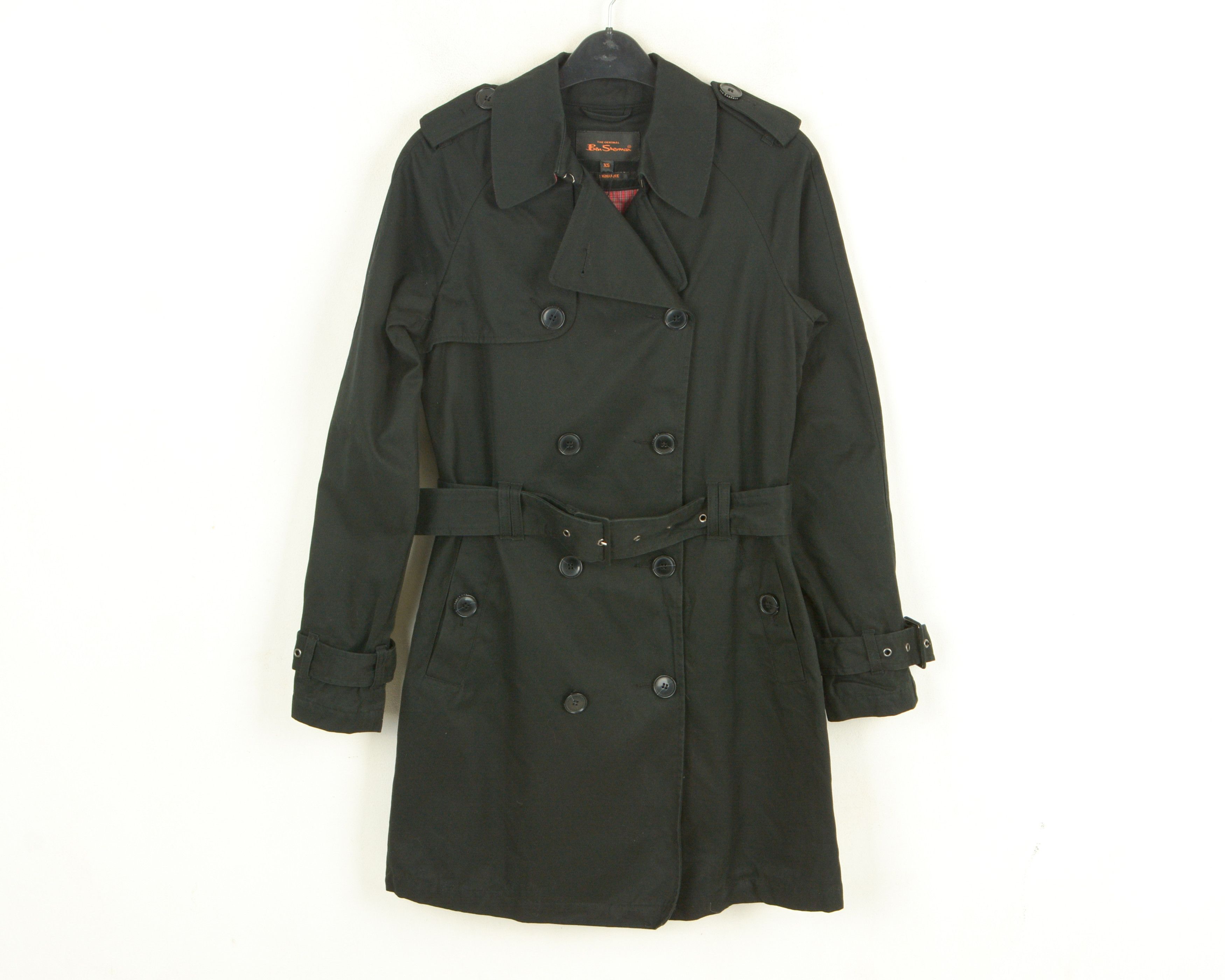 Ben Sherman Signature Women XS Trench Coat Double Breasted Belted Jacket Size XS / US 0-2 / IT 36-38 - 1 Thumbnail