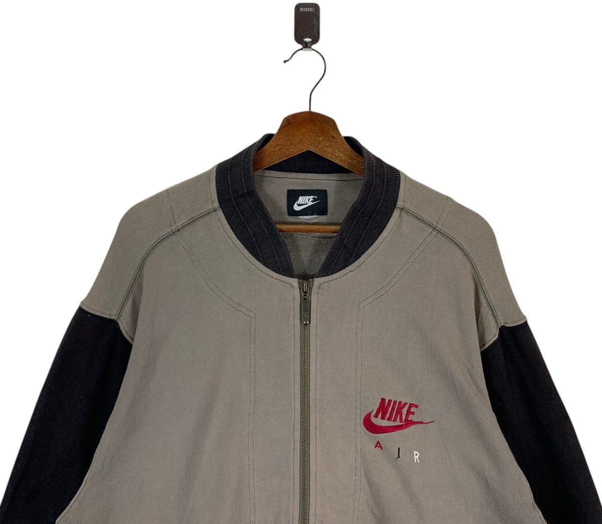 Nike × Vintage VINTAGE 90s NIKE AIR SWOOSH SPORTSWEAR ZIPPER SWEATER Size US M / EU 48-50 / 2 - 4 Thumbnail