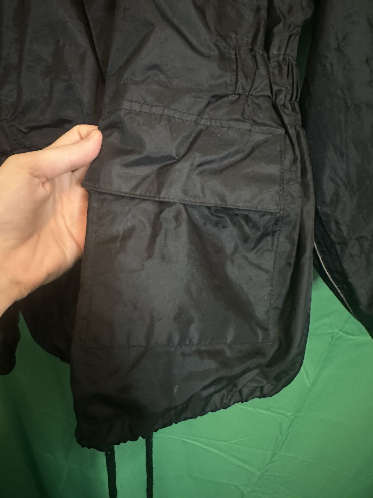 Joe Rocket RS-2 zip-up waterproof reflective motorcycle rain jacket Size US M / EU 48-50 / 2 - 5 Thumbnail