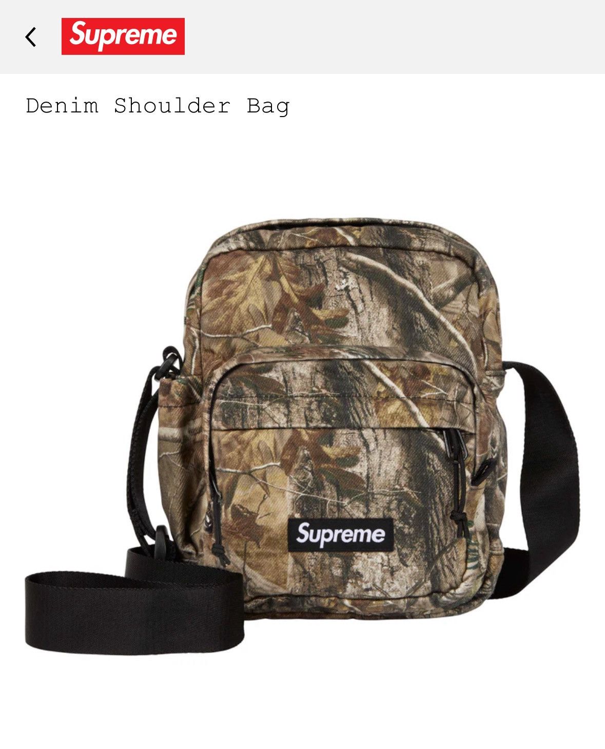 Supreme Supreme/b.b. Simon Denim Backpack Camo | Grailed