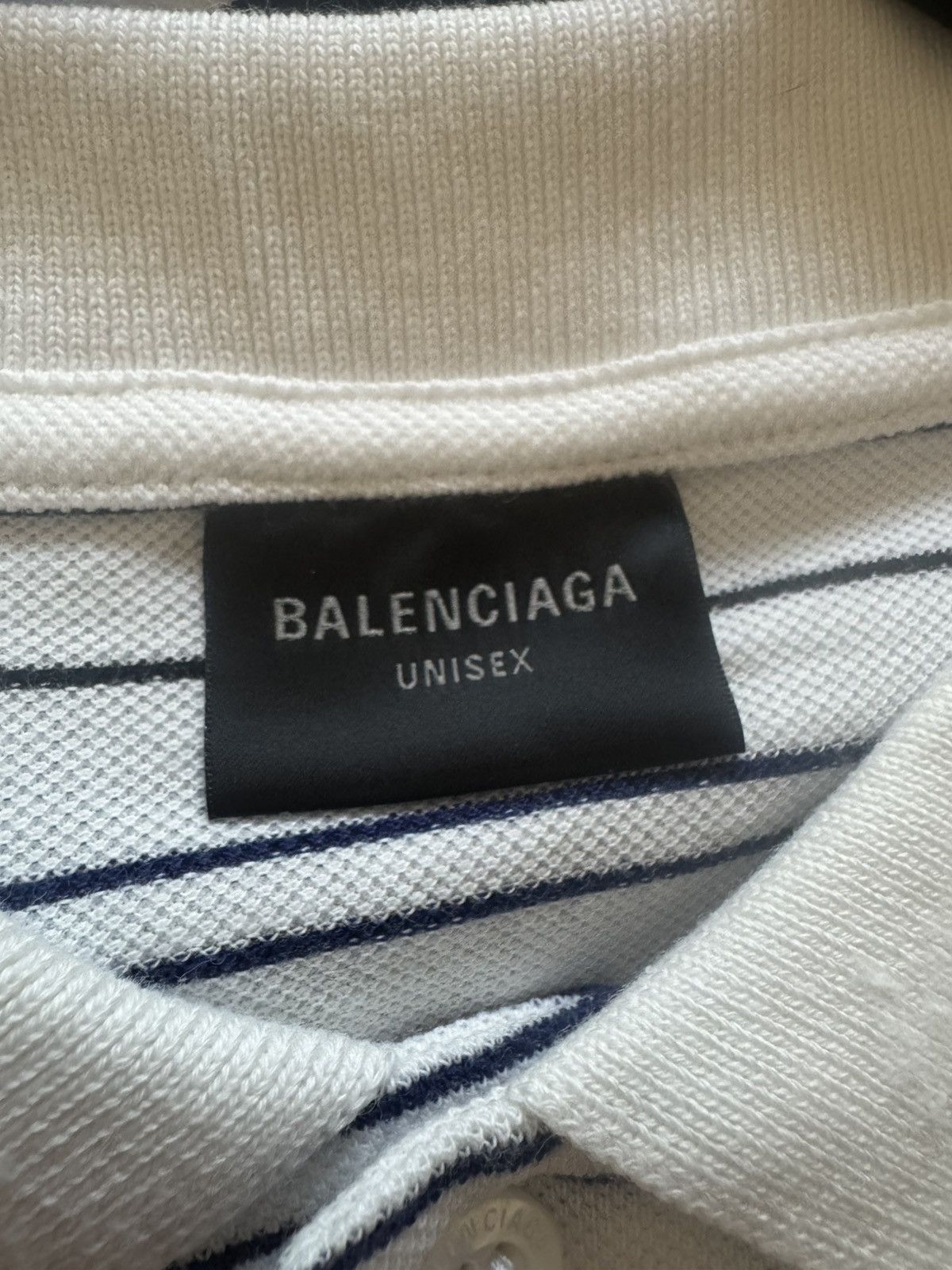 Balenciaga BALENCIAGA LAUREL STRIPED POLO Size US L / EU 52-54 / 3 - 4 Thumbnail