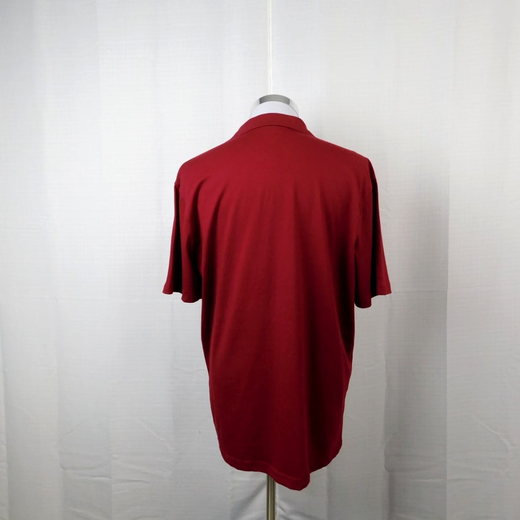 Merona Merona Polo Shirt Short Sleeve Red Large Men’s Casual Workwear Cotton Blend Stretch Pocket Polo Shirt Size US L / EU 52-54 / 3 - 3 Thumbnail