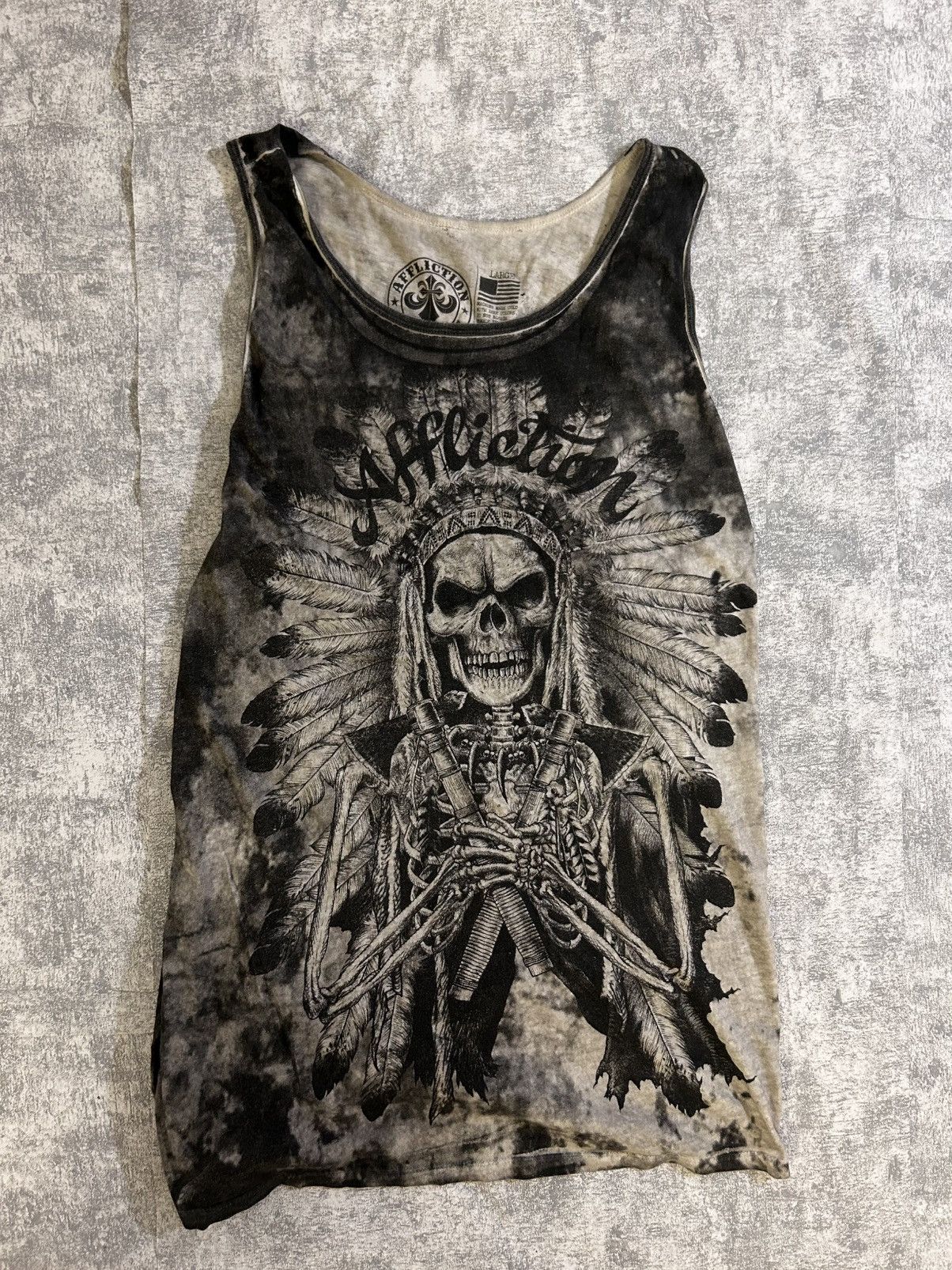 Affliction Affliction Vintage Y2k Rap Hiphop Gothic T-Shirt Size US L / EU 52-54 / 3 - 1 Thumbnail