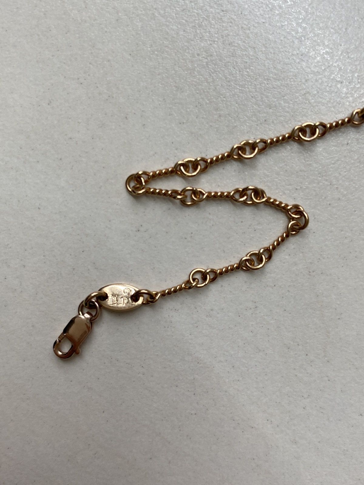 Chrome Hearts Chrome Hearts 22k Gold Diamond Twist Chain Pin Necklace Size ONE SIZE - 6 Thumbnail