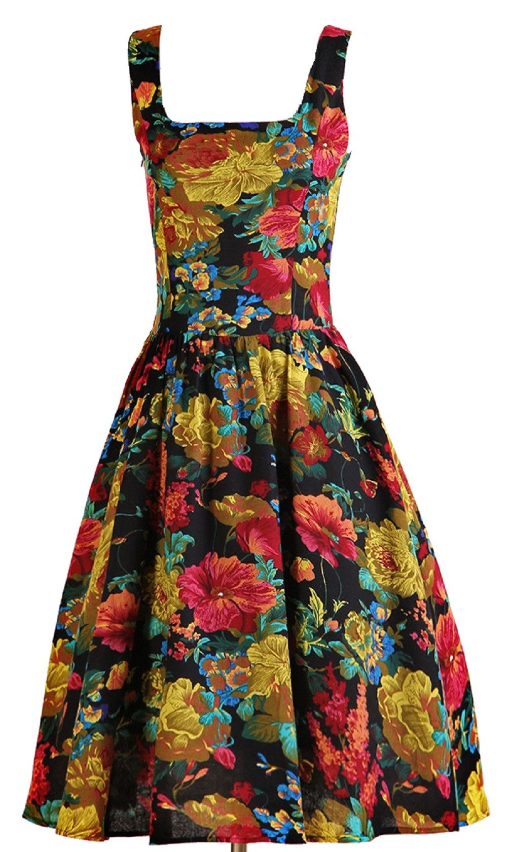 Other Cotton Linen Blend Vintage Style Women Dresses Size M / US 6-8 / IT 42-44 - 1 Thumbnail