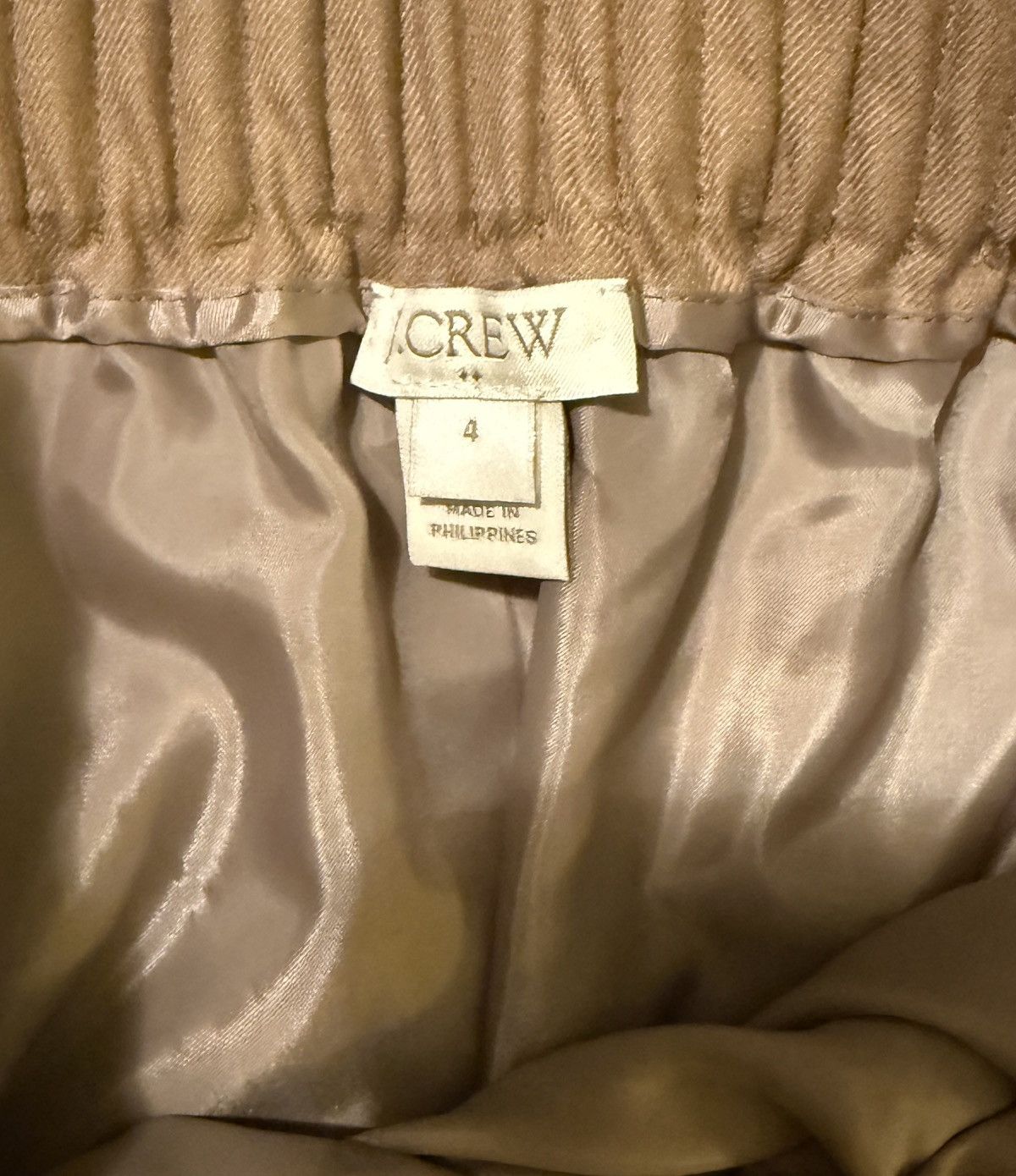 J.Crew J.Crew Women Beige Wool Blend Sidewalk Pull On Mini Skirt Size 27" / US 4 / IT 40 - 2 Thumbnail