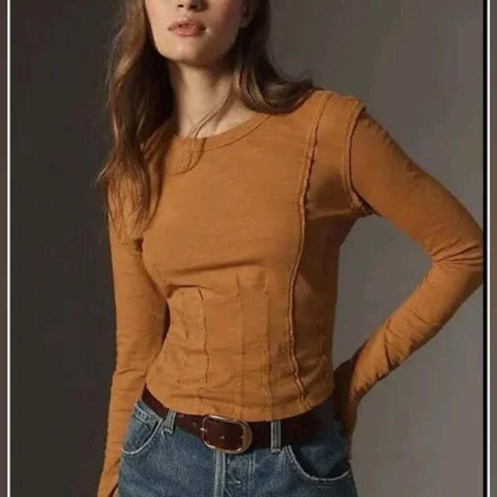 Designer Pilcro Seamed Top Size XXS / US 00 / IT 34 - 7 Thumbnail