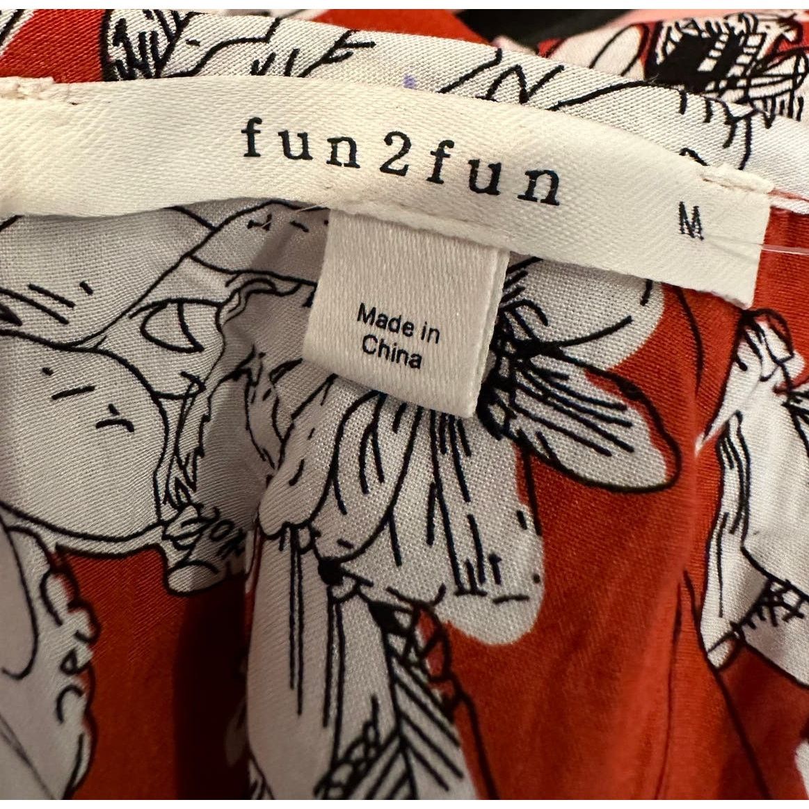 Other Fun2Fun Maley Pleated Detail Blouse Rust/Cream size M Size M / US 6-8 / IT 42-44 - 14 Thumbnail