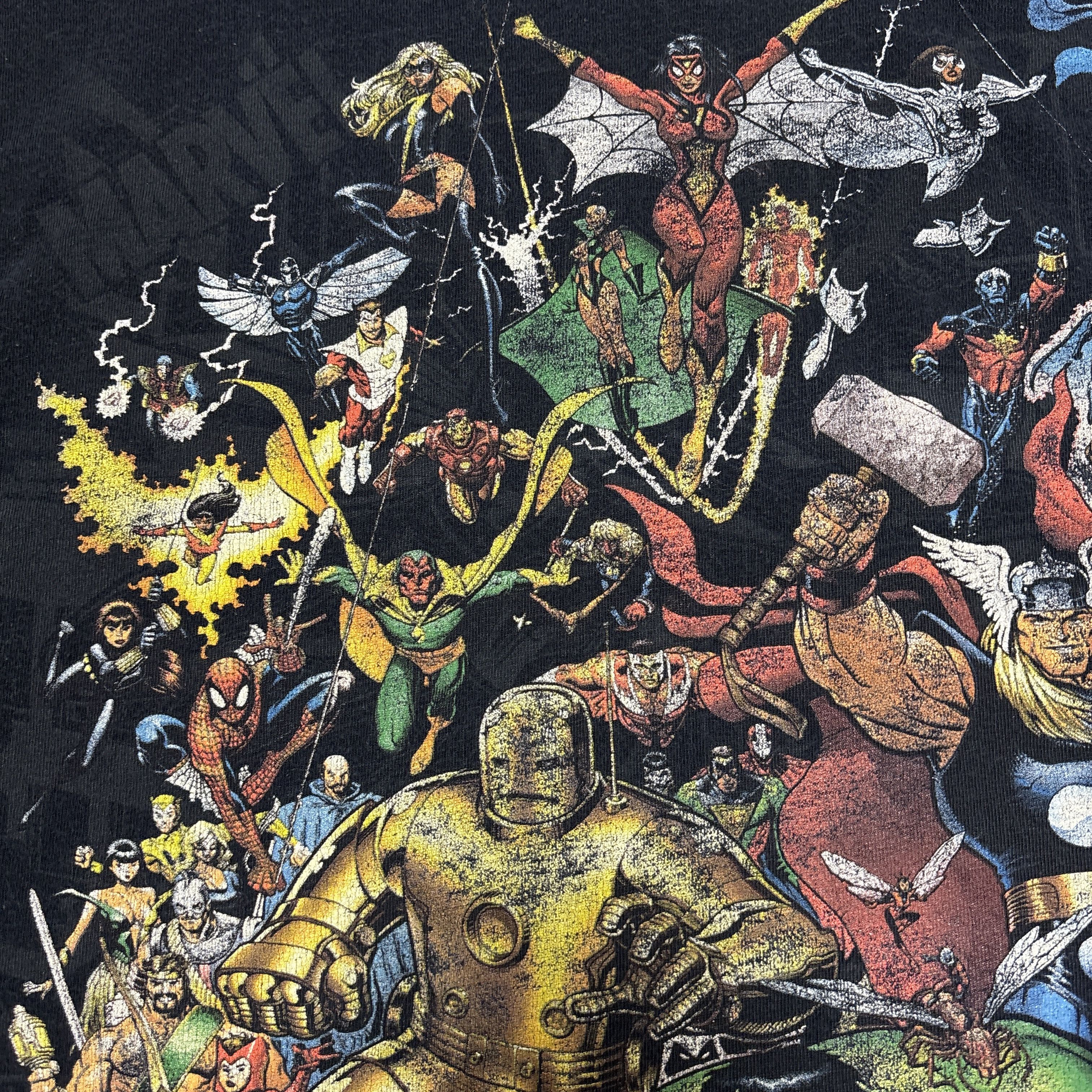 Marvel Comics Vintage Marvel Shirt Y2K Movie Promo Comics Hulk Spider Man Size US L / EU 52-54 / 3 - 5 Thumbnail