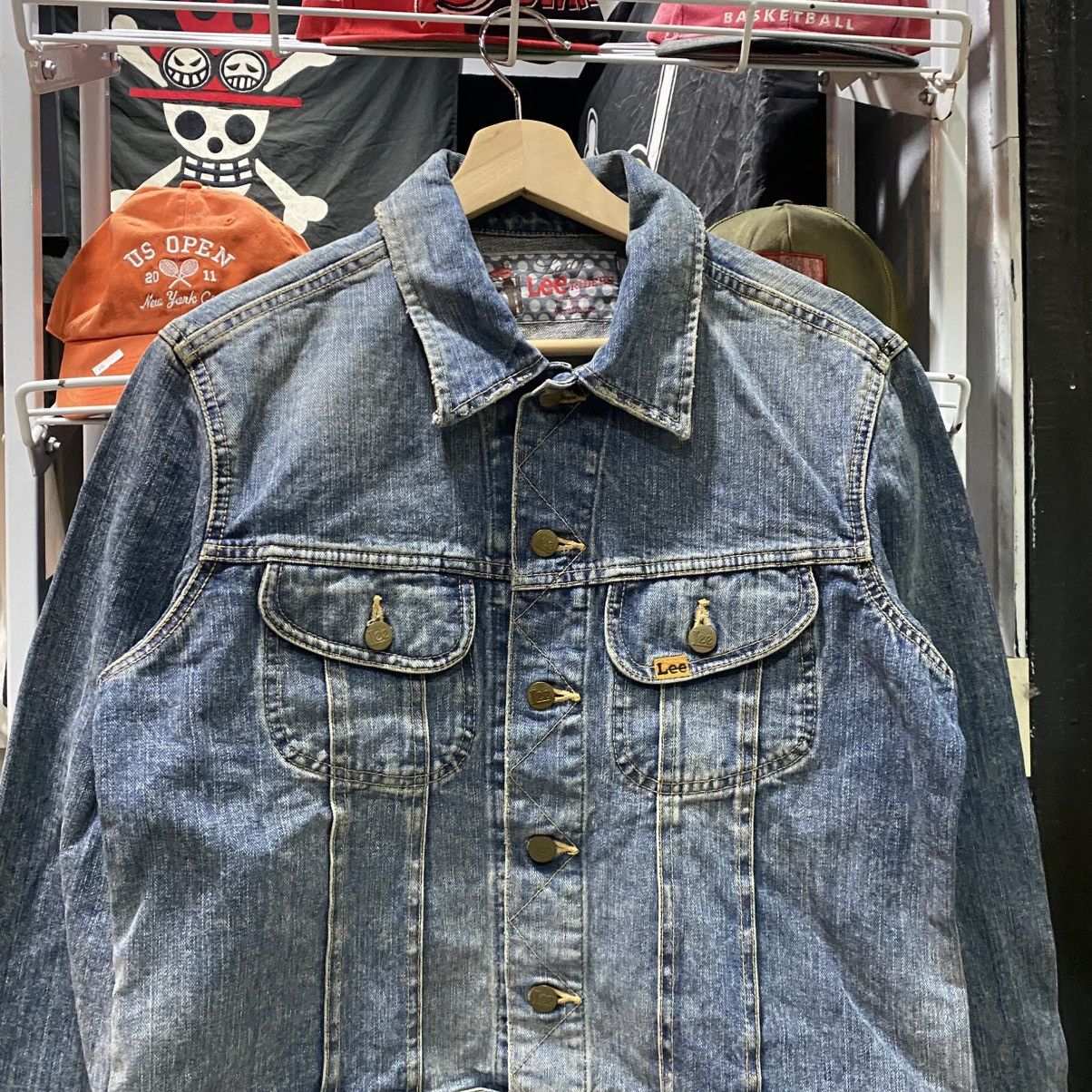 Lee × Vintage Vintage Lee Denim Light Blue 80s 90s Jeans Rider Jacket Size US M / EU 48-50 / 2 - 3 Thumbnail