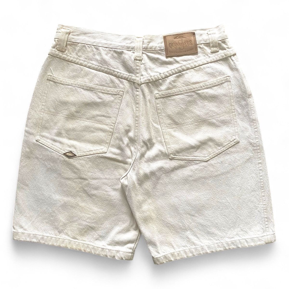 Quiksilver × Vintage VINTAGE QUIKJEAN BAGGY DENIM SHORTS 32 Size US 32 / EU 48 - 1 Thumbnail