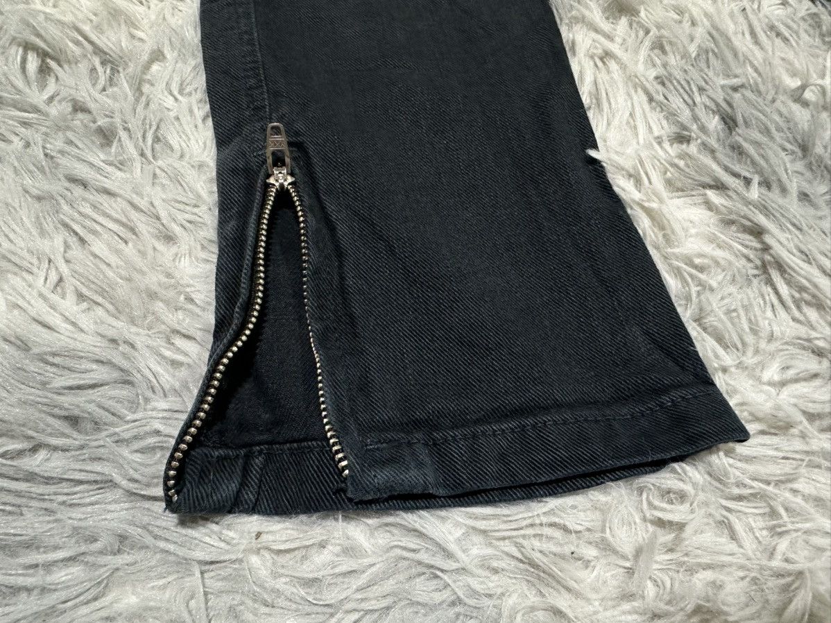 Ksubi 🔥Y2K Ksubi Super Skinny Zip Black Denim Size US 27 - 4 Thumbnail