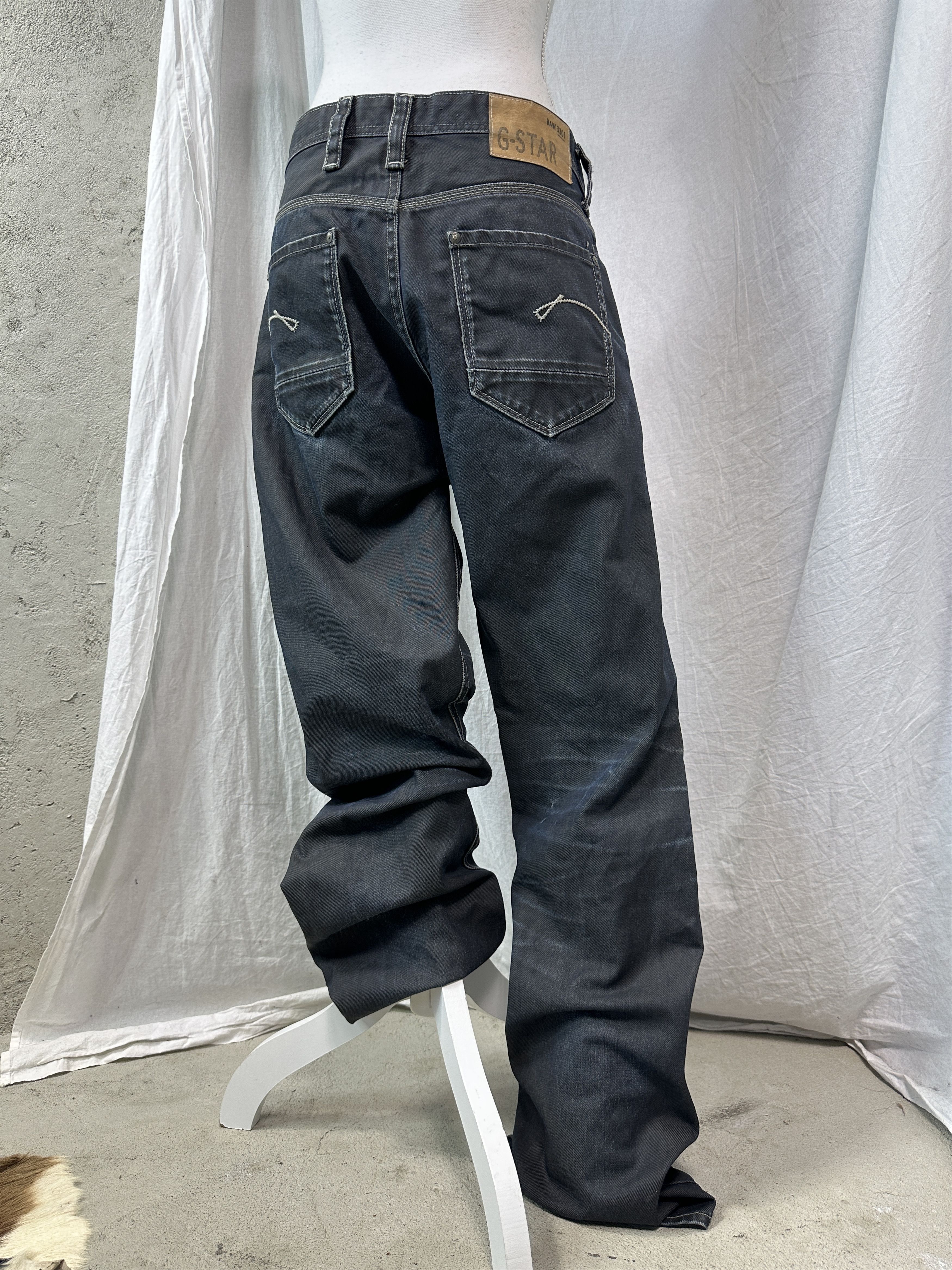 G-Star Vintage Streetwear Denim Waxed G-Star Jeans Y2K Size US 33 - 9 Thumbnail