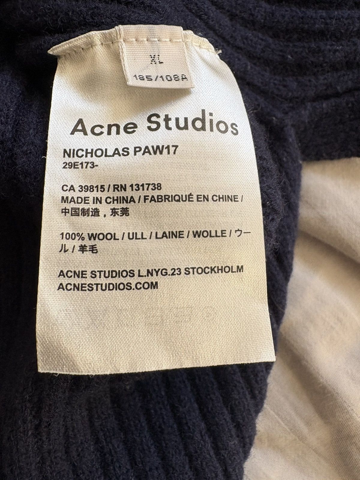 Acne Studios Acne Studios Sweat/Knitwear Size US XL / EU 56 / 4 - 5 Thumbnail