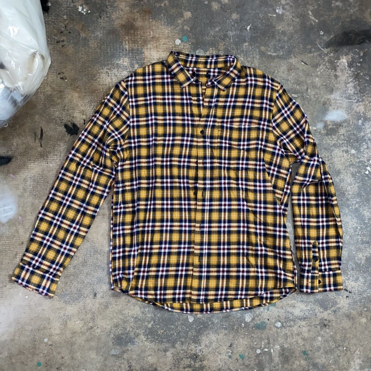 Other Yellow Multicolor Plaid Shirt Size M Size US M / EU 48-50 / 2 - 1 Thumbnail