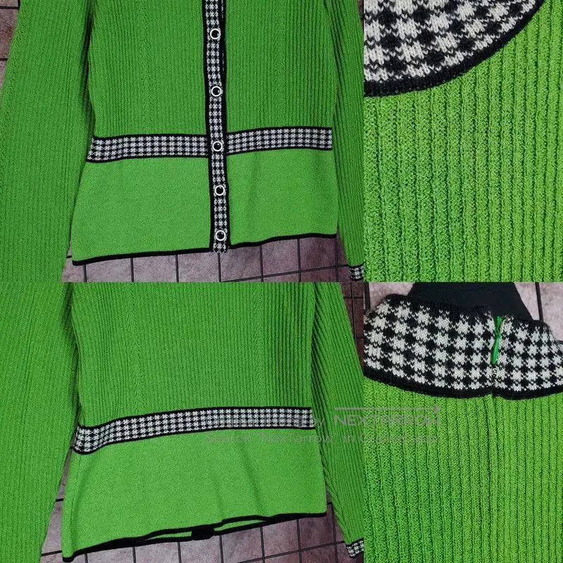 Dior Dior Green Wool-Blend Long Sleeve Top . Size M / US 6-8 / IT 42-44 - 7 Thumbnail