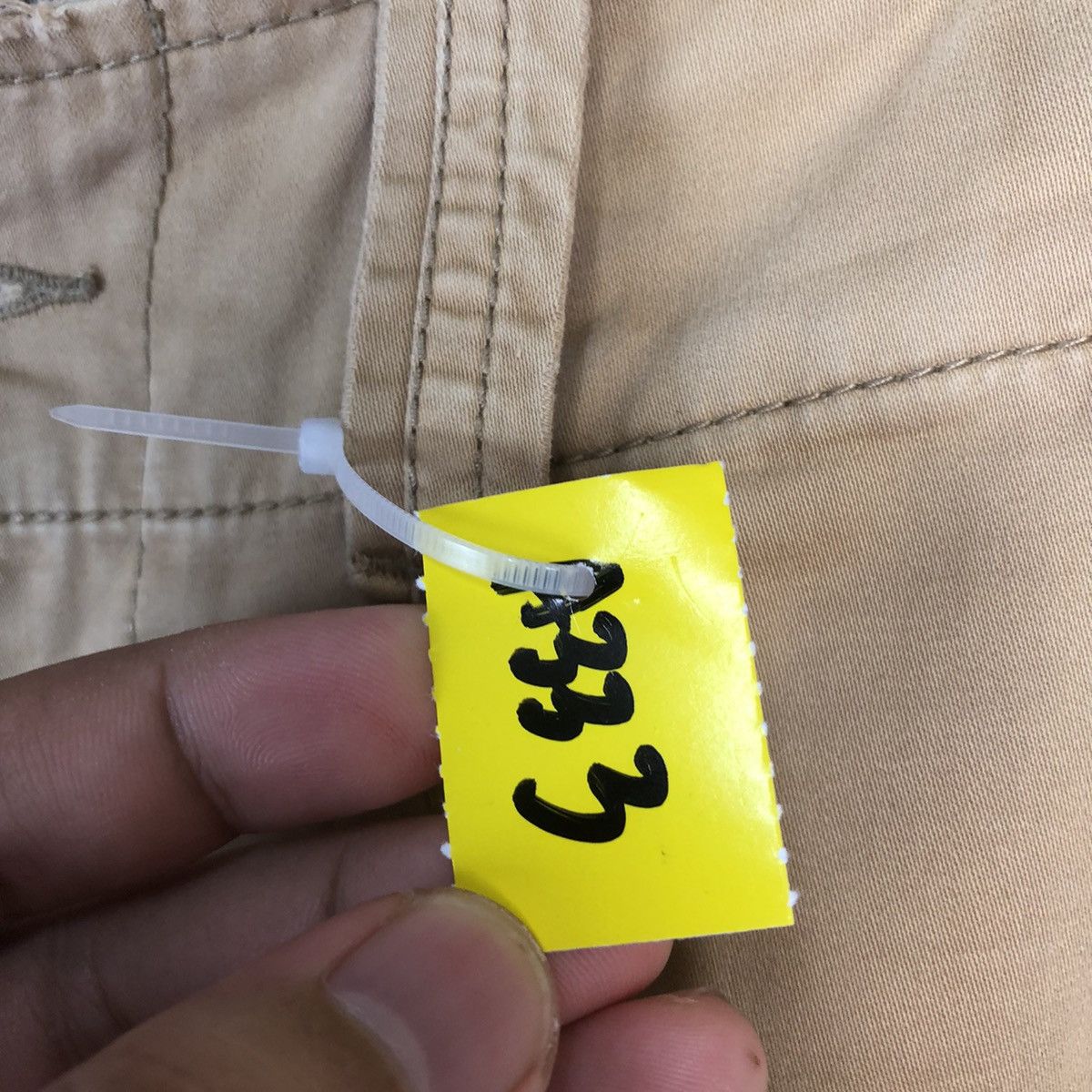 Japanese Brand DL Purple & Yellow Brown Cargo Multipocket Pants #A333 Size US 31 - 14 Thumbnail