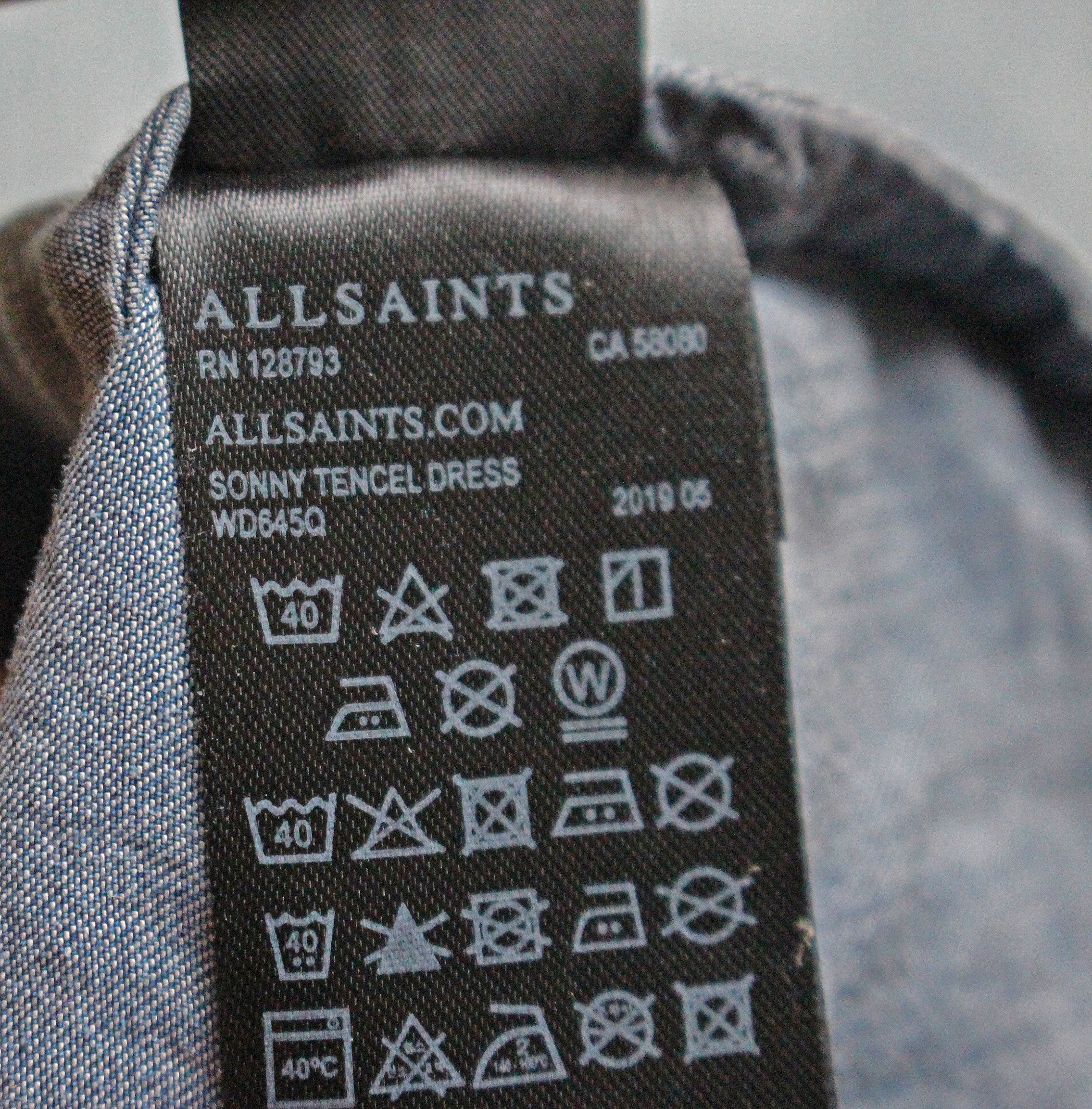 Allsaints FREE SHIPPING!! - Sonny Tencel Dress Size XS / US 0-2 / IT 36-38 - 6 Thumbnail