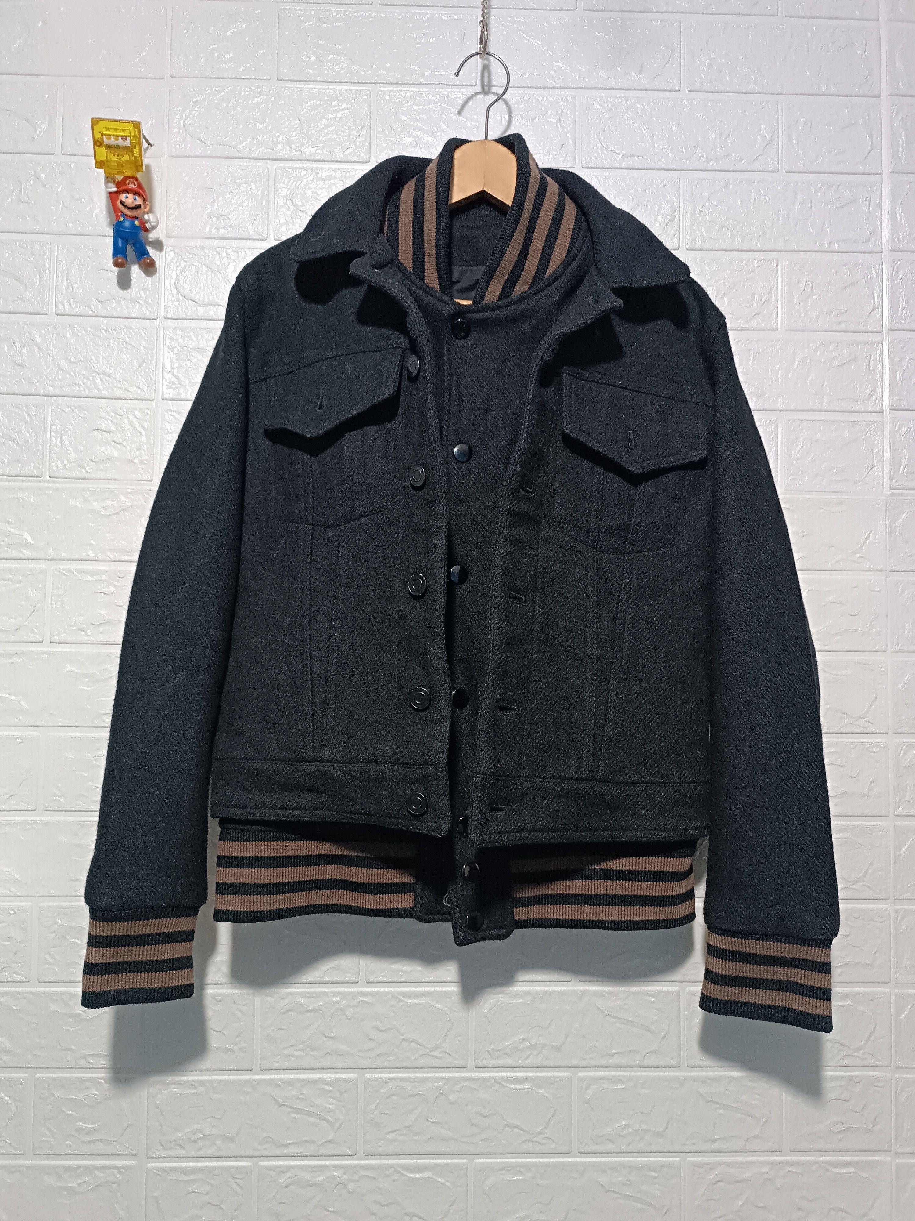 Japanese Brand Double Layer Wool Jacket Size US M / EU 48-50 / 2 - 1 Thumbnail
