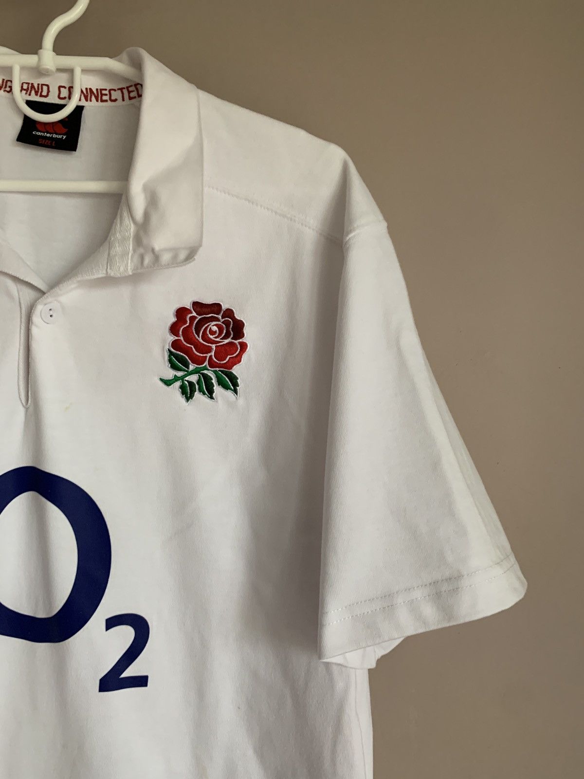 Canterbury of New Zealand England 2015 World Cup Rugby Union Shirt Canterbury Jersey L Size US L / EU 52-54 / 3 - 4 Thumbnail