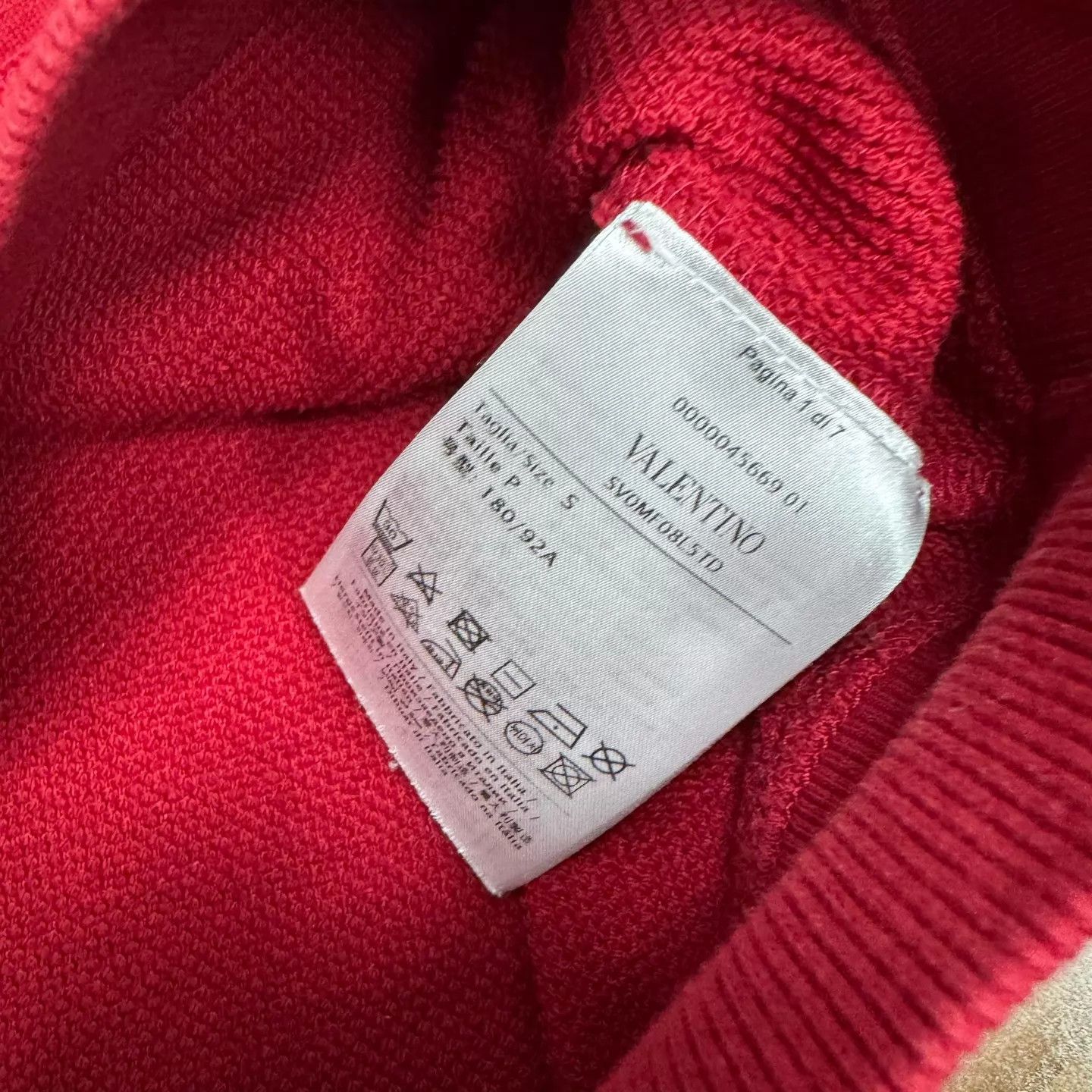 Valentino Valentino Big Logo Red Hoodie S Size US S / EU 44-46 / 1 - 6 Thumbnail