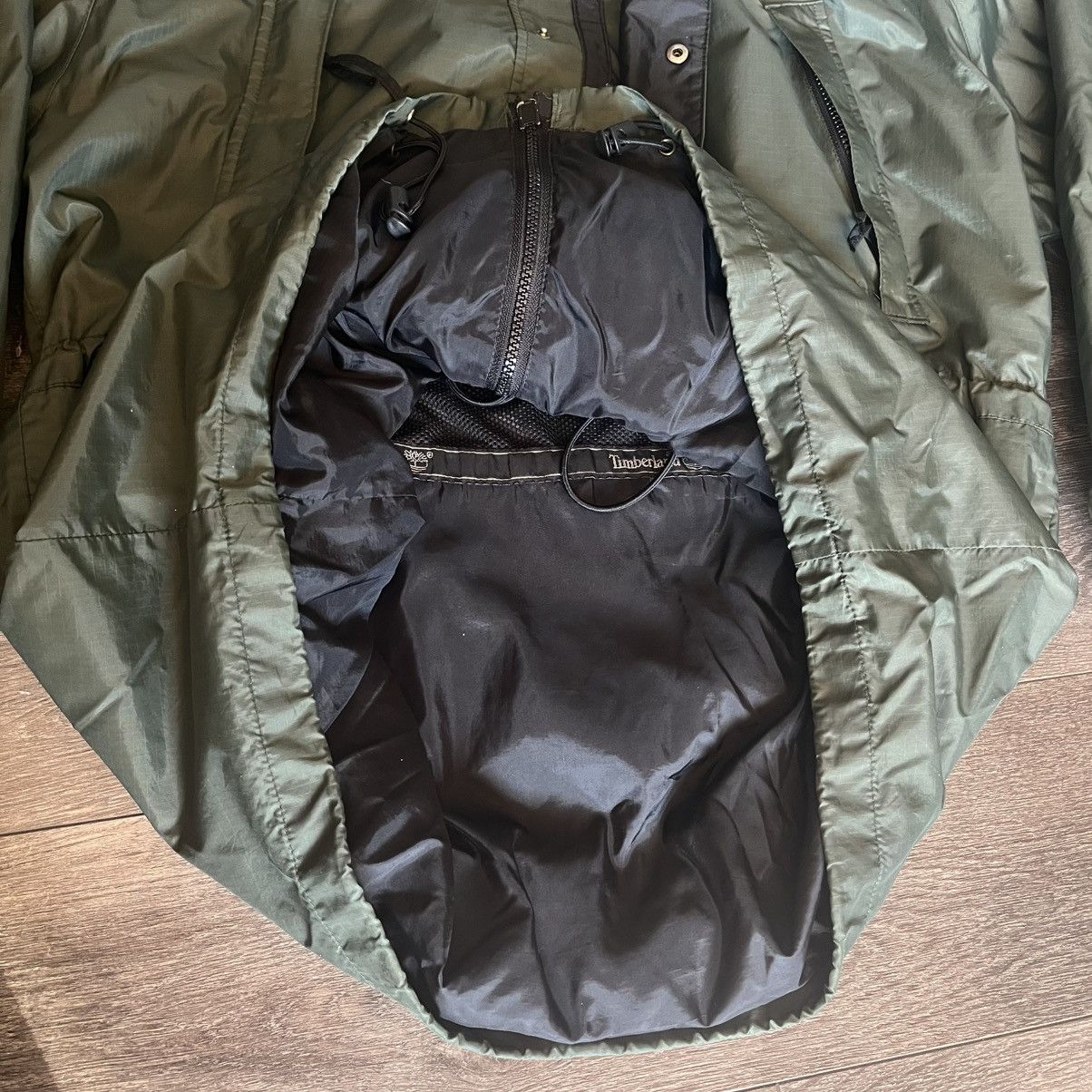 Timberland × Vintage Vintage 2000s Timberland Weathergear Windbreaker Hood Jacket Size US M / EU 48-50 / 2 - 9 Thumbnail