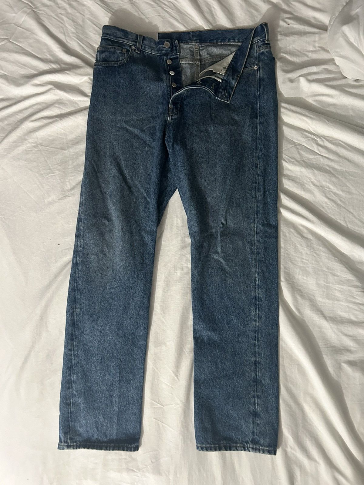 Ambush Design Ambush Logo Patch Straight Leg Jeans Size US 33 - 2 Thumbnail
