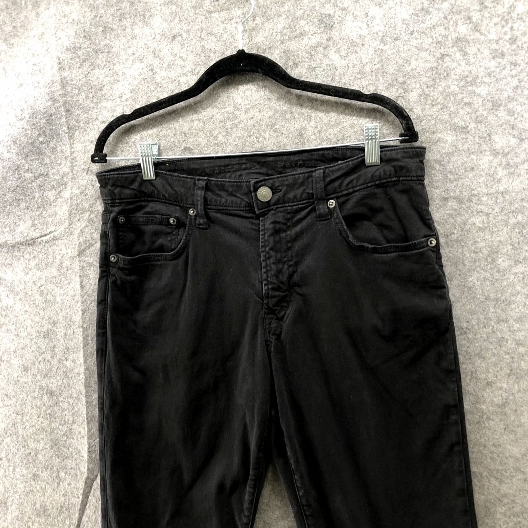 American Eagle Outfitters American Eagle Outfitters Skinny Chino Pants Mens 32x34 Black 5 Pocket Flex Soft Jean Pant Slim Flat Front Casual Size US 32 / EU 48 - 2 Thumbnail
