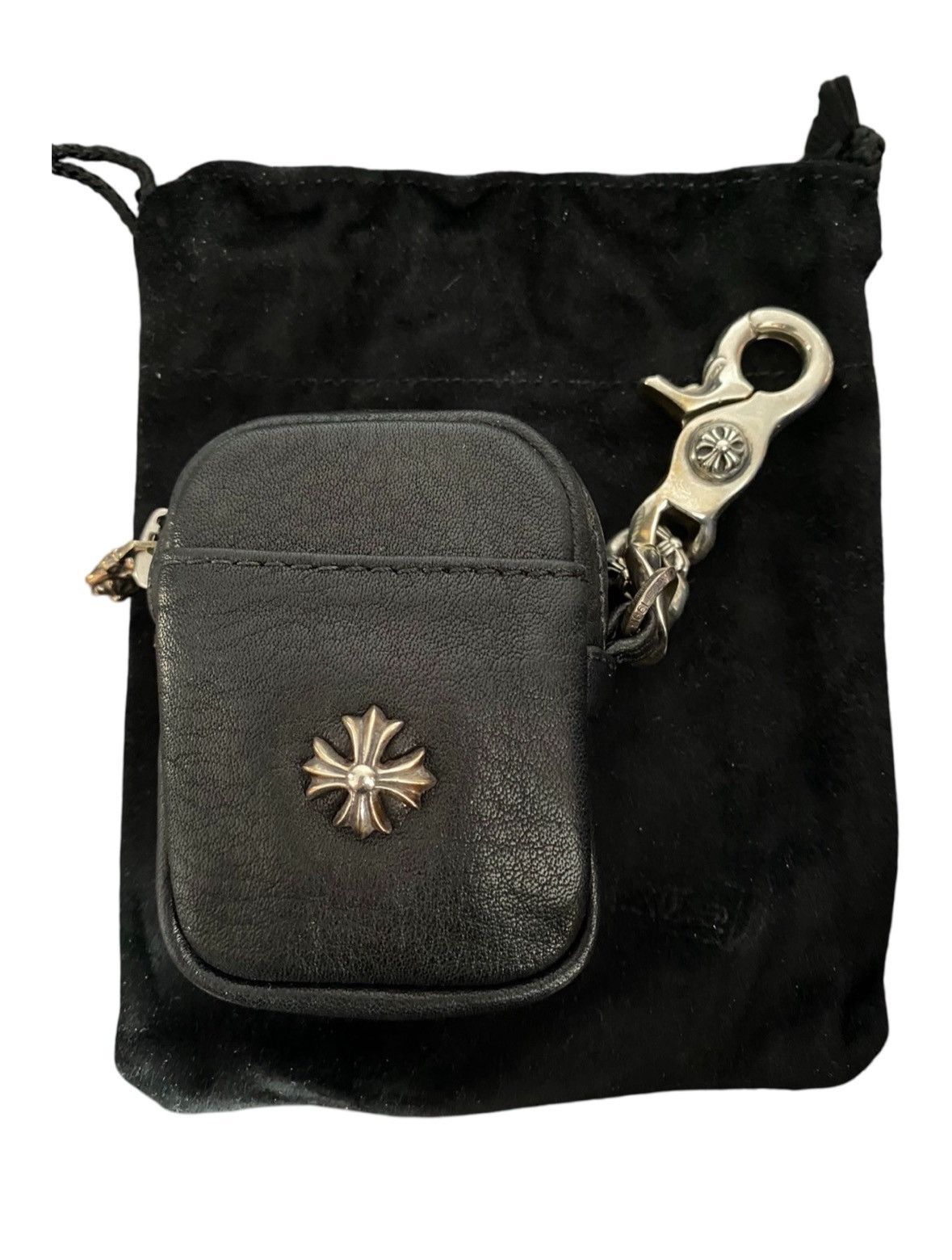 Chrome Hearts Lobster clasp plus cross AirPod case bag Size ONE SIZE - 1 Thumbnail