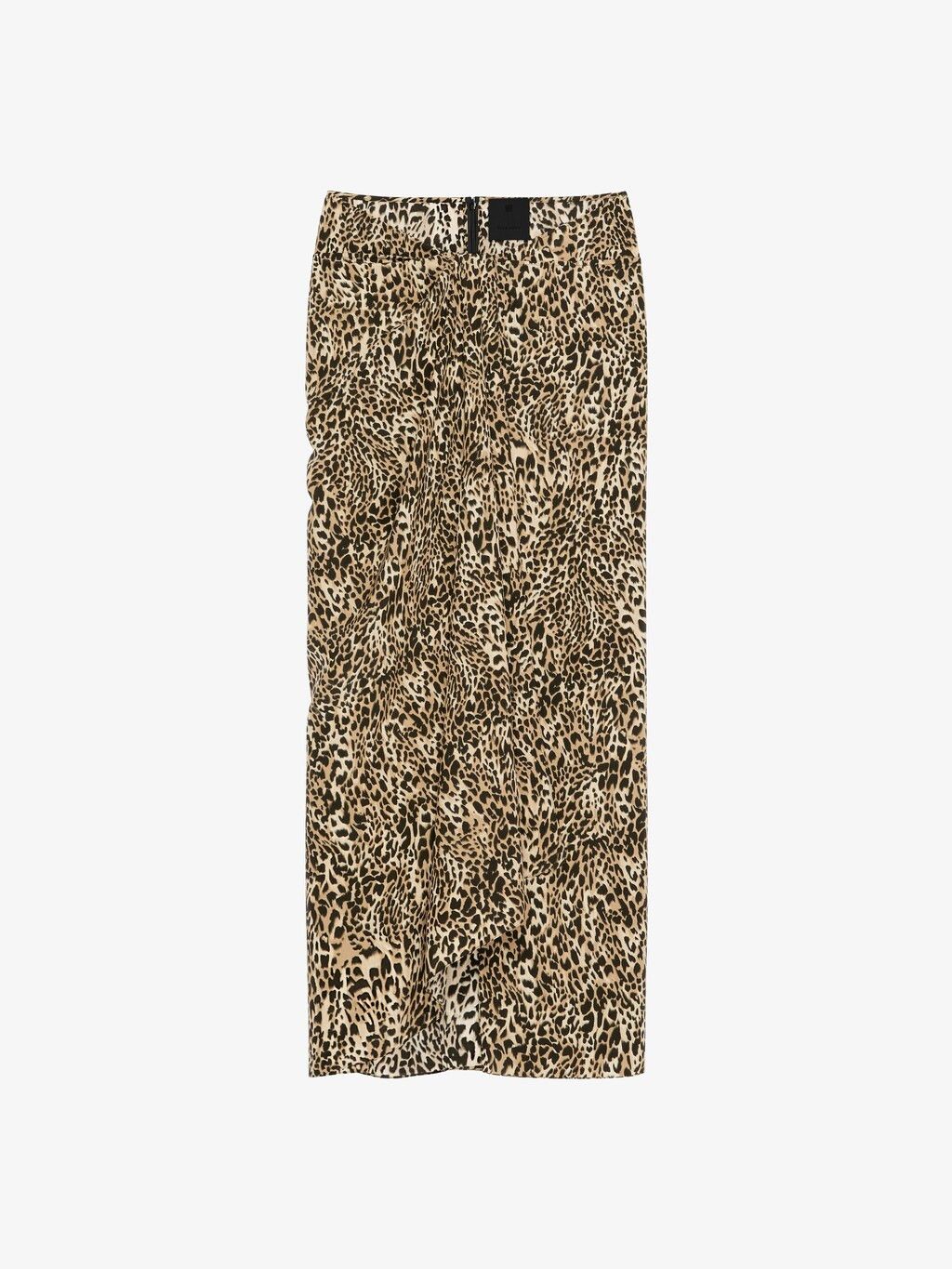 Givenchy o1srvl11e0725 Printed Pleated Skirt in Beige/Black Size 26" / US 2 / IT 38 - 1 Thumbnail