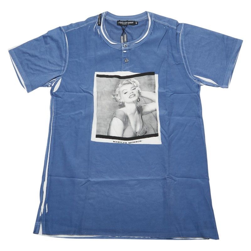 Dolce & Gabbana Dolce&Gabbana Marilyn Monroe Cotton Silk T-shirt Cotton T-Shirts DUTY FREE for USA