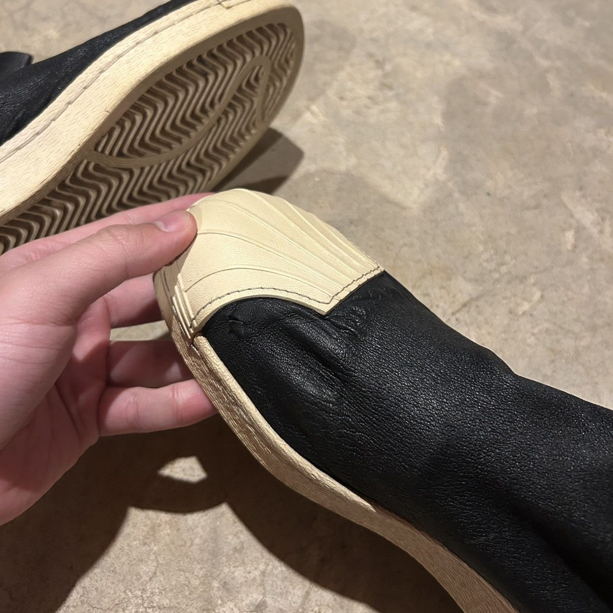 Adidas × Rick Owens Rick Owens SS15 Faun Adidas Superstar Leather Boot US 11.5 Size US 11.5 / EU 44-45 - 14 Thumbnail