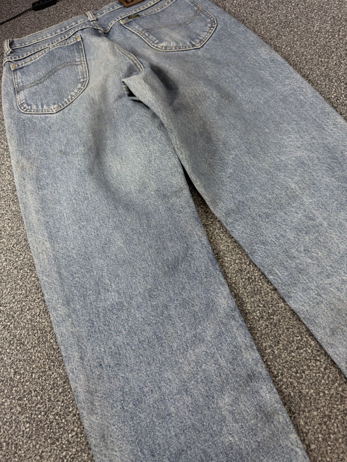 Lee × Number (N)ine Vintage 90s Acid Wash Lee Edwin Relaxed Fit Distressed Denim Size US 32 / EU 48 - 9 Thumbnail