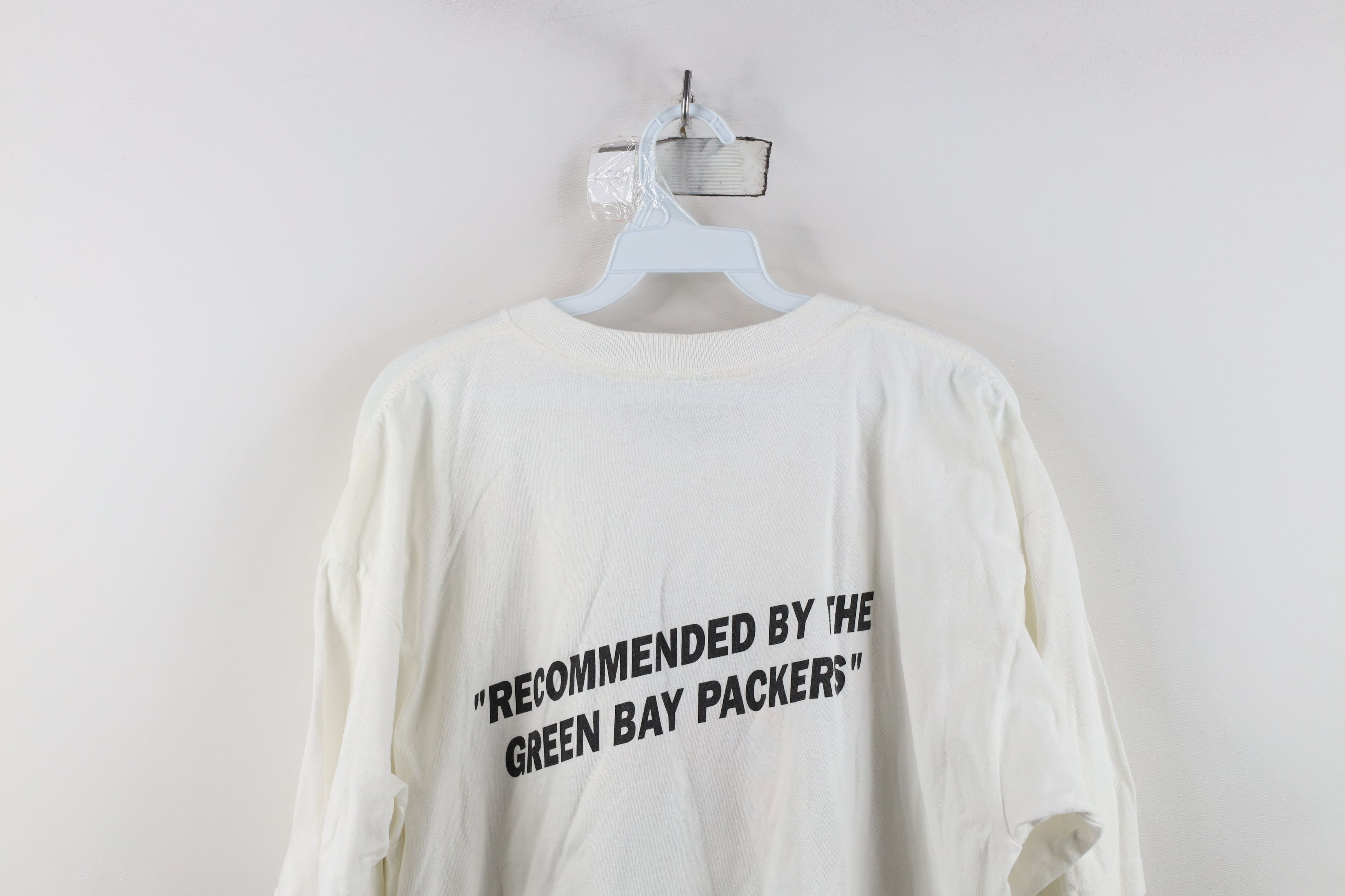 Vintage Vintage 90s Tours Green Bay Packers Football T-Shirt White Size US XL / EU 56 / 4 - 10 Thumbnail