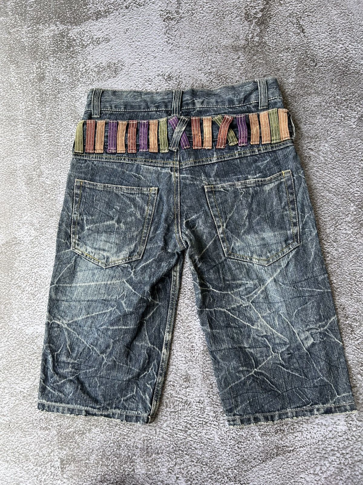 If Six Was Nine Double waist nylaus denim short pants Size US 30 / EU 46 - 2 Thumbnail