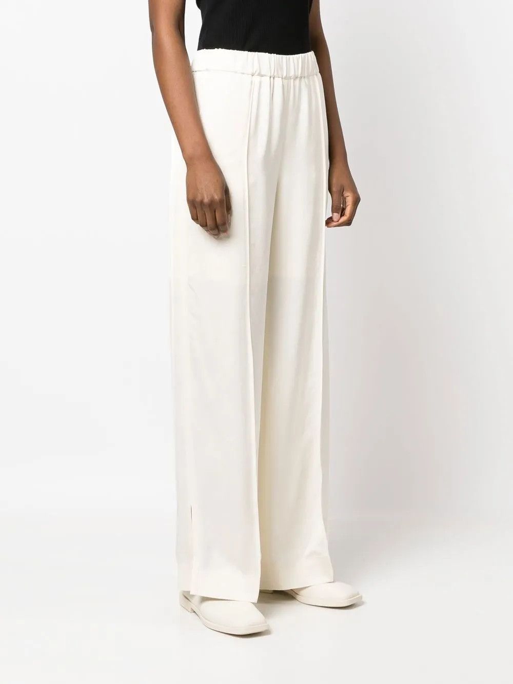 Jil Sander o1y1025 Sweatpant in White Size 27" / US 4 / IT 40 - 2 Thumbnail