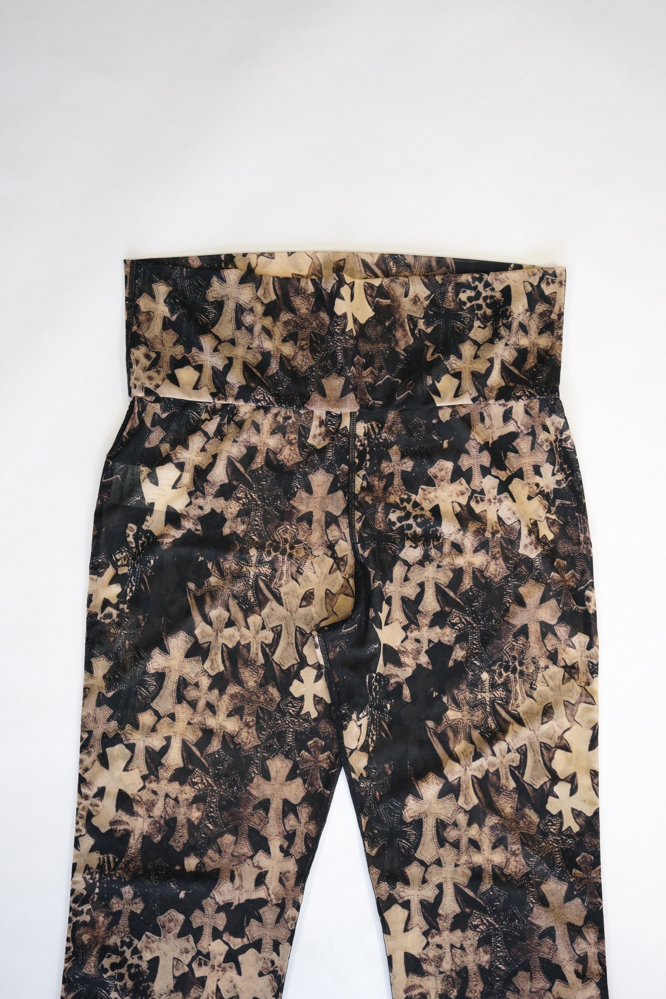 Chrome Hearts Chrome Hearts Waterfall Cross Print Sheer Mesh Pants Size 28" / US 6 / IT 42 - 7 Thumbnail