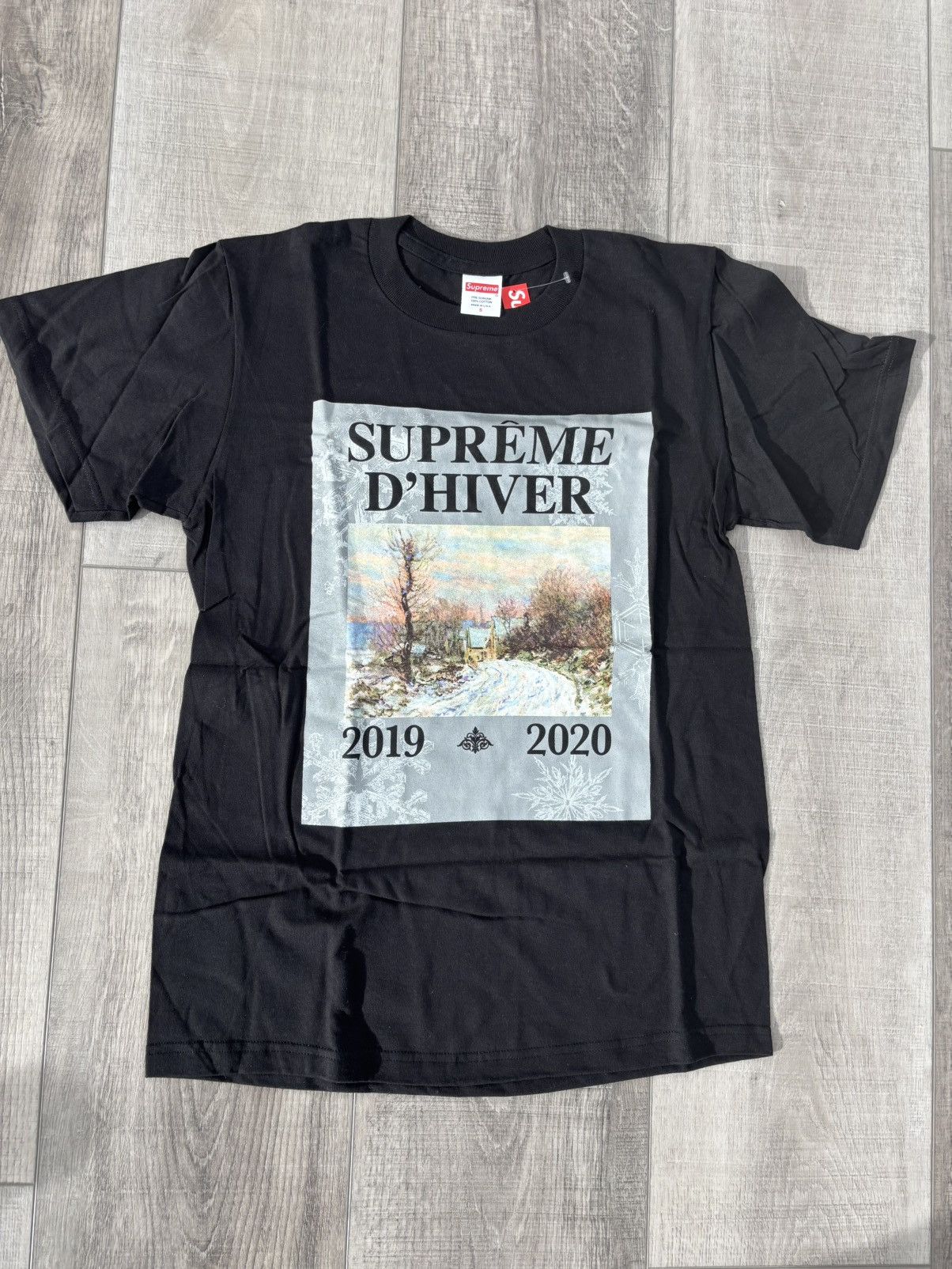 Supreme D’Hiver Tee Black FW19