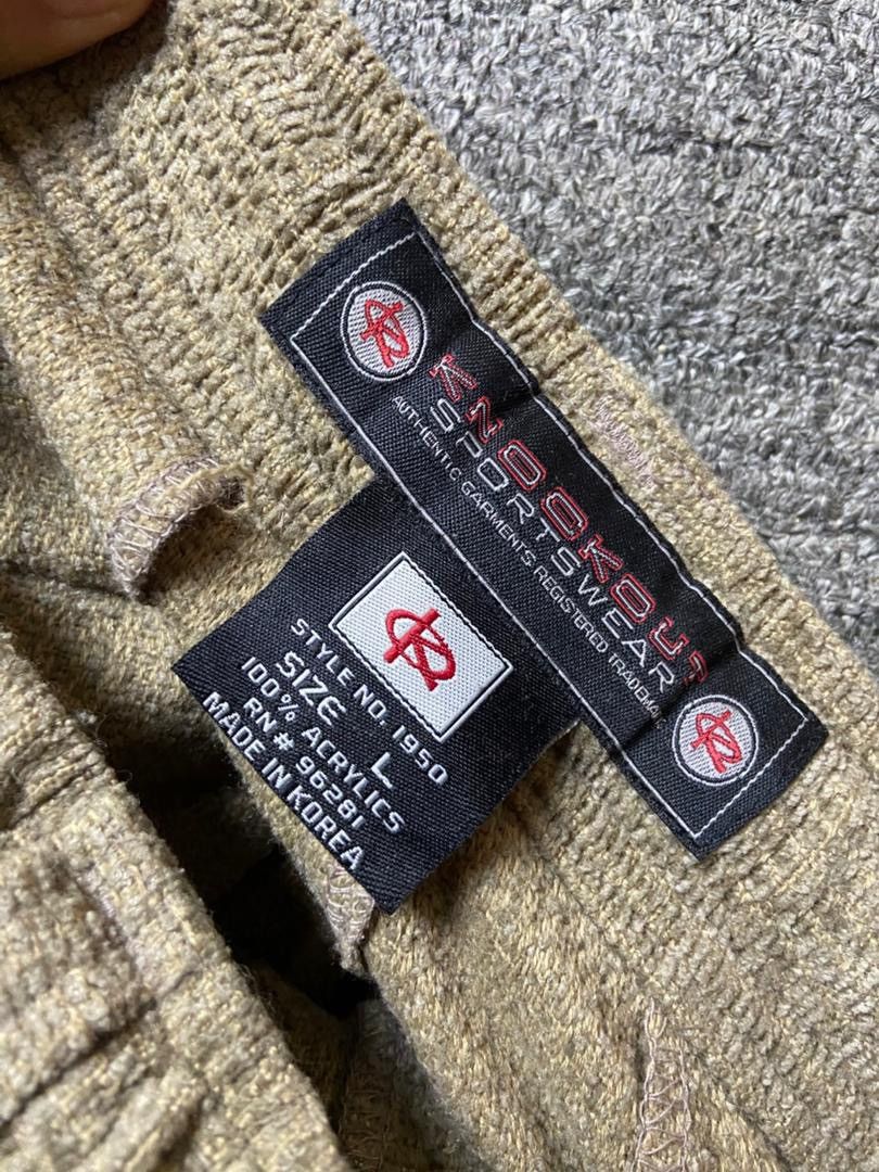 Japanese Brand Knockout Sportswear Garment Corduroy Pants with Cuffs (179) Size US 30 / EU 46 - 5 Thumbnail