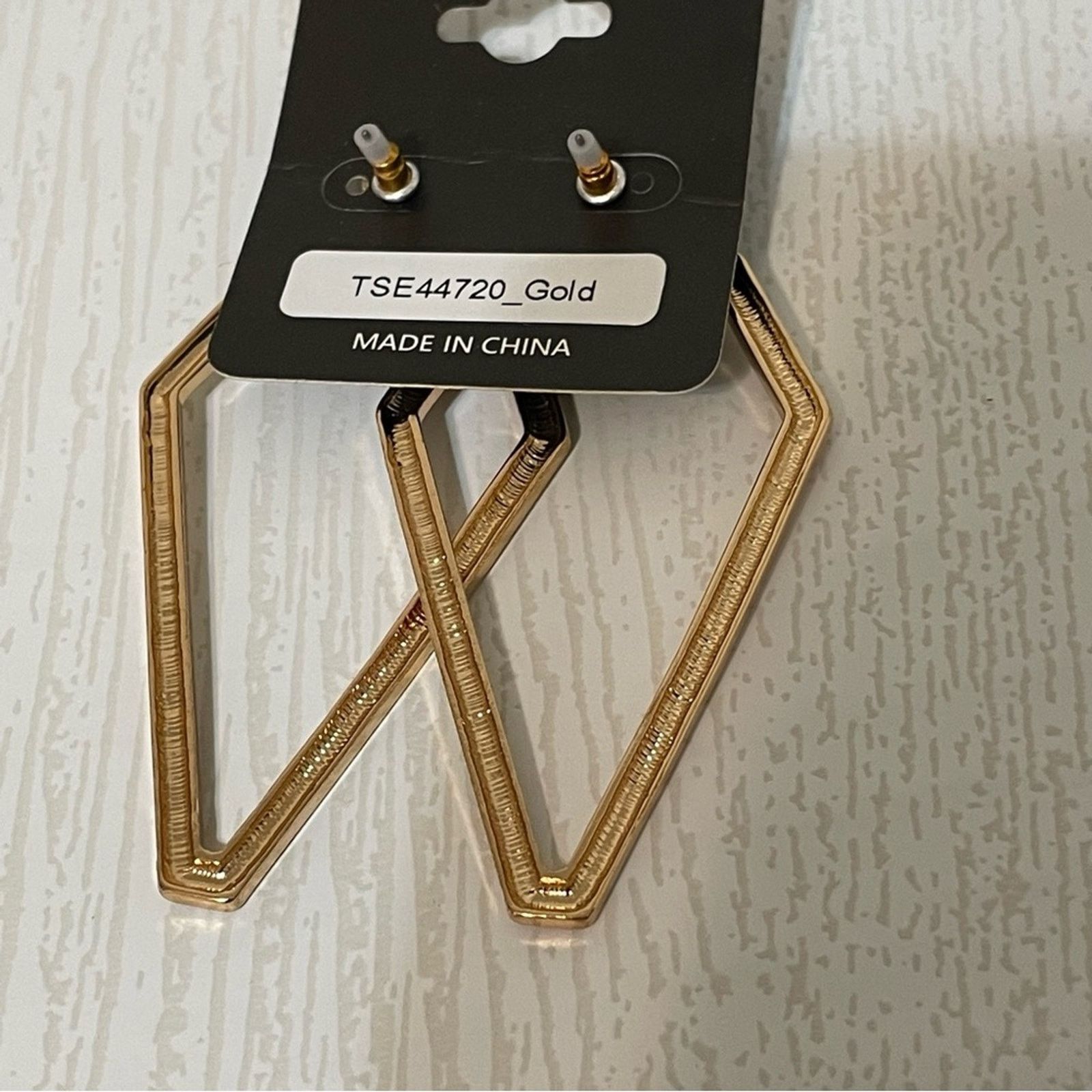 Other FASHION NOVA Gold Modern Muse Drop Earrings NWT Size ONE SIZE - 3 Thumbnail