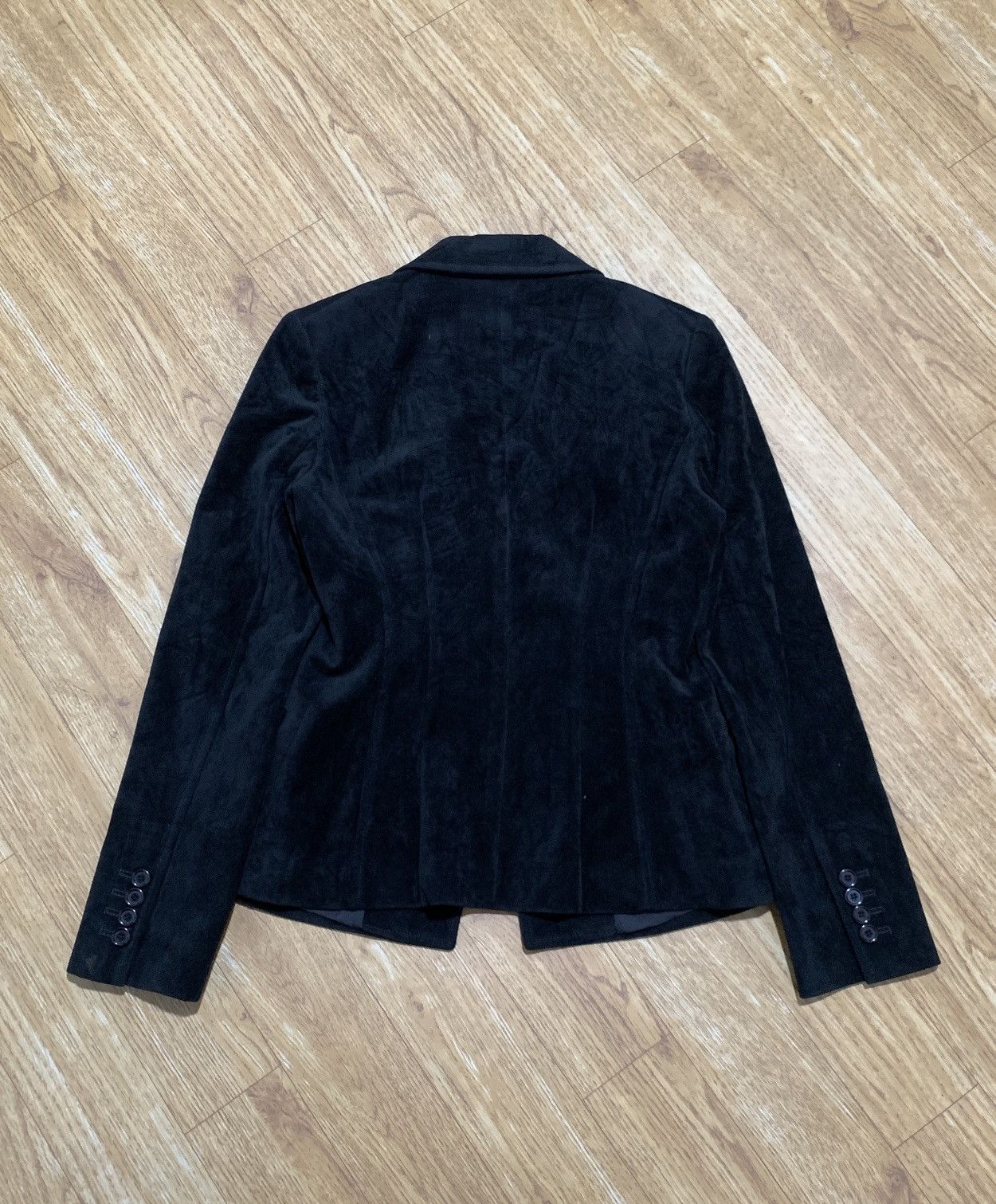 Yohji Yamamoto INED by Yohji Yamamoto Velvet Black Blazer Japan Brand Size US S / EU 44-46 / 1 - 9 Thumbnail