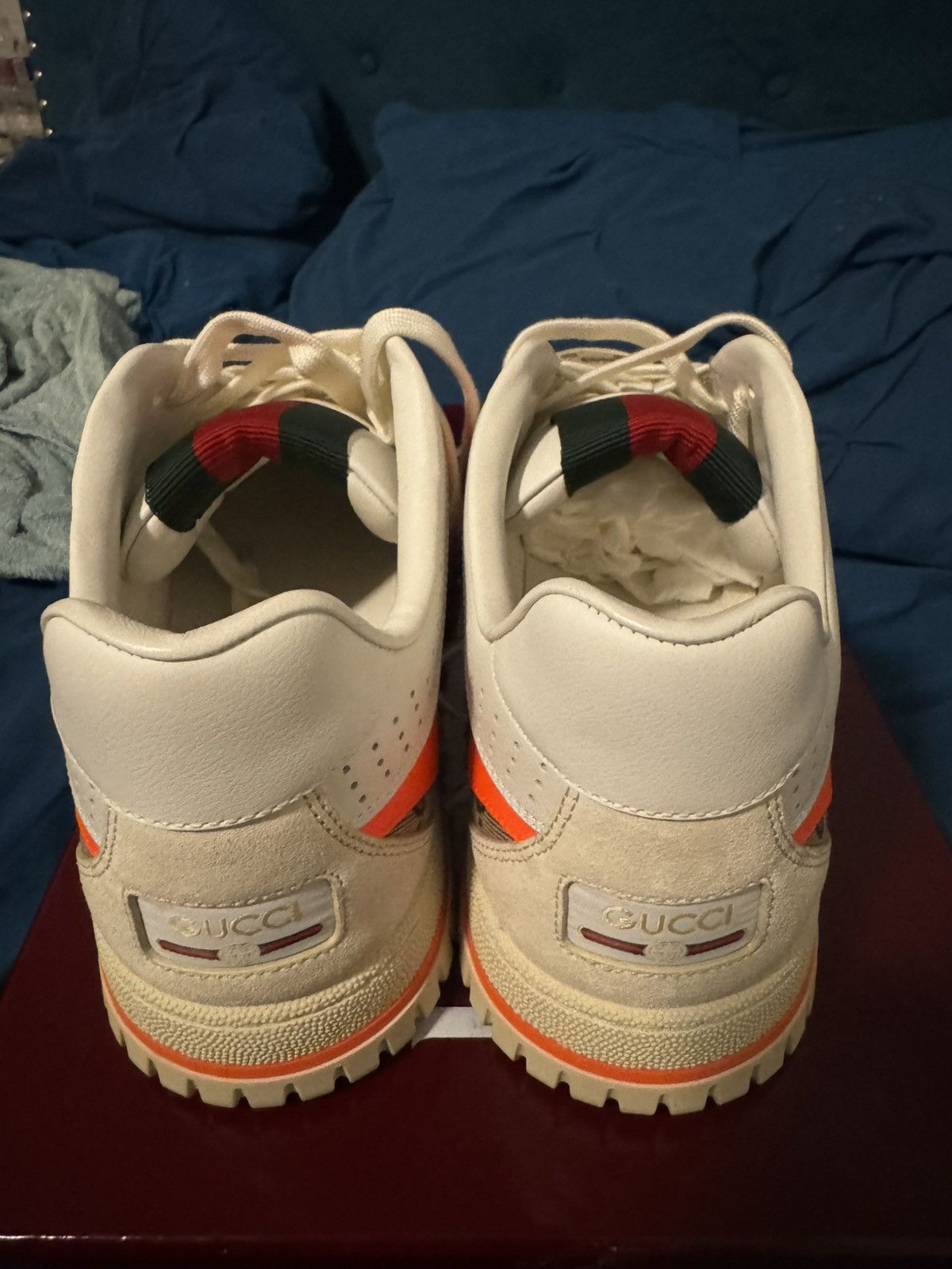 Gucci Men's Gucci Re-Web sneaker Size US 10.5 / EU 43-44 - 3 Thumbnail