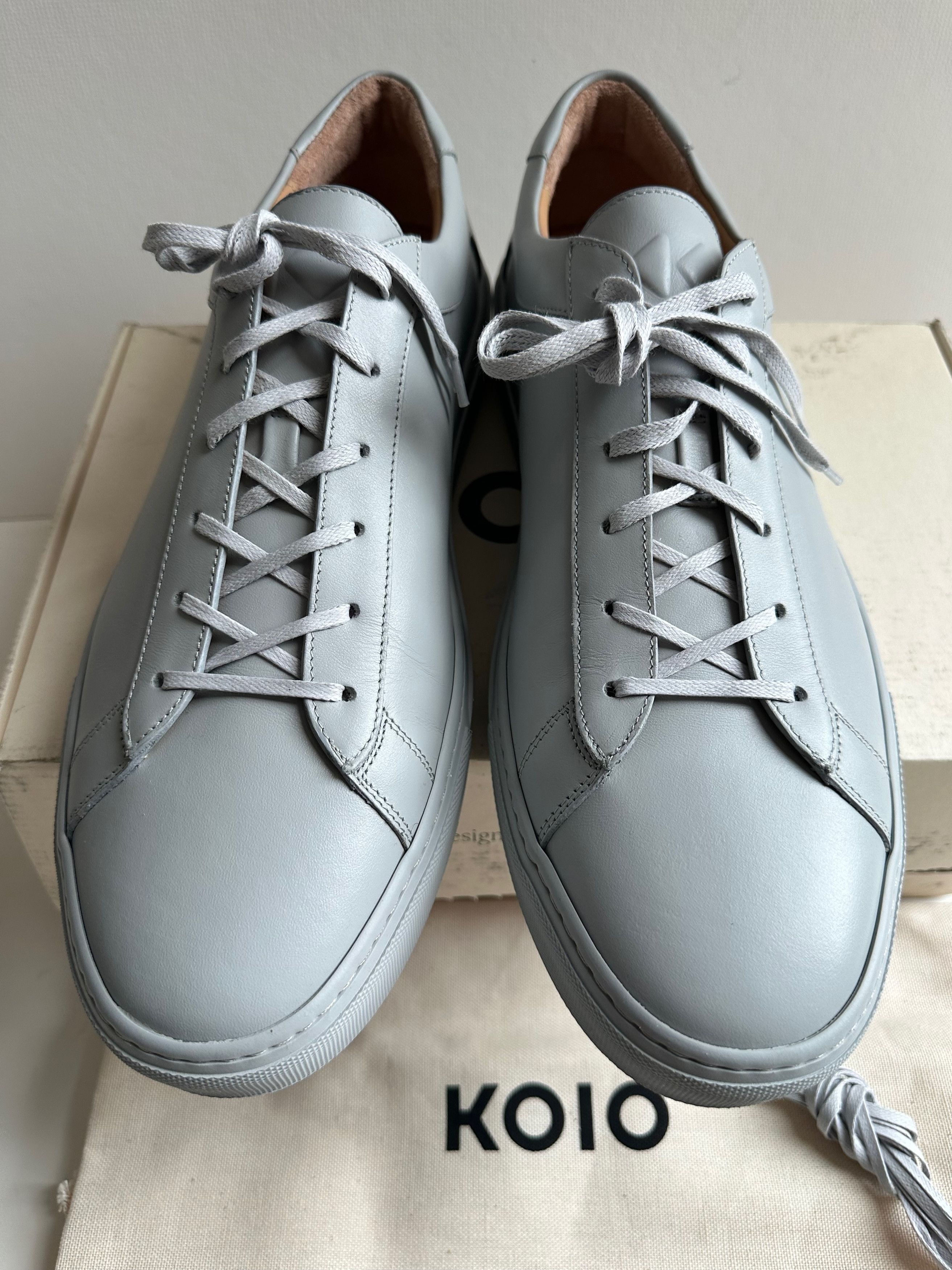 Koio Koio Capri Leather Sneakers - Pebble - US14 (NIB) Size US 14 / EU 47 - 3 Thumbnail