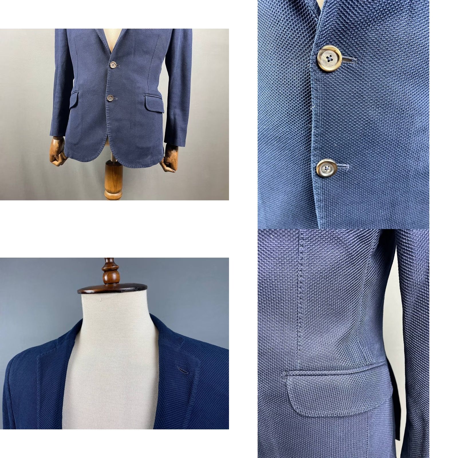 Vintage Pelikamo Jacket Mens Blazer Blue Viscose Long Sleeve Formal Jacket Regular XS? Size US S / EU 44-46 / 1 - 8 Thumbnail