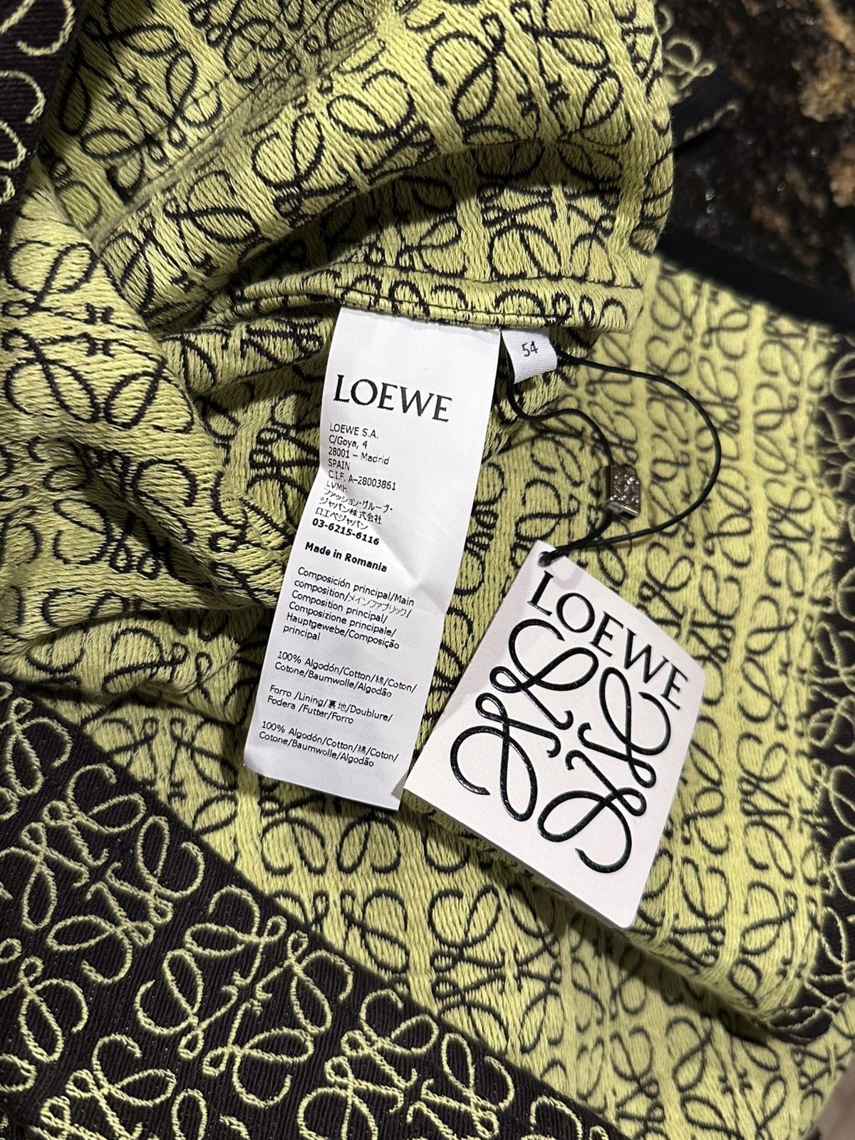 Loewe Loewe Monogram Anagram Jacquard Zip Up Jacket Size US XXL / EU 58 / 5 - 18 Thumbnail