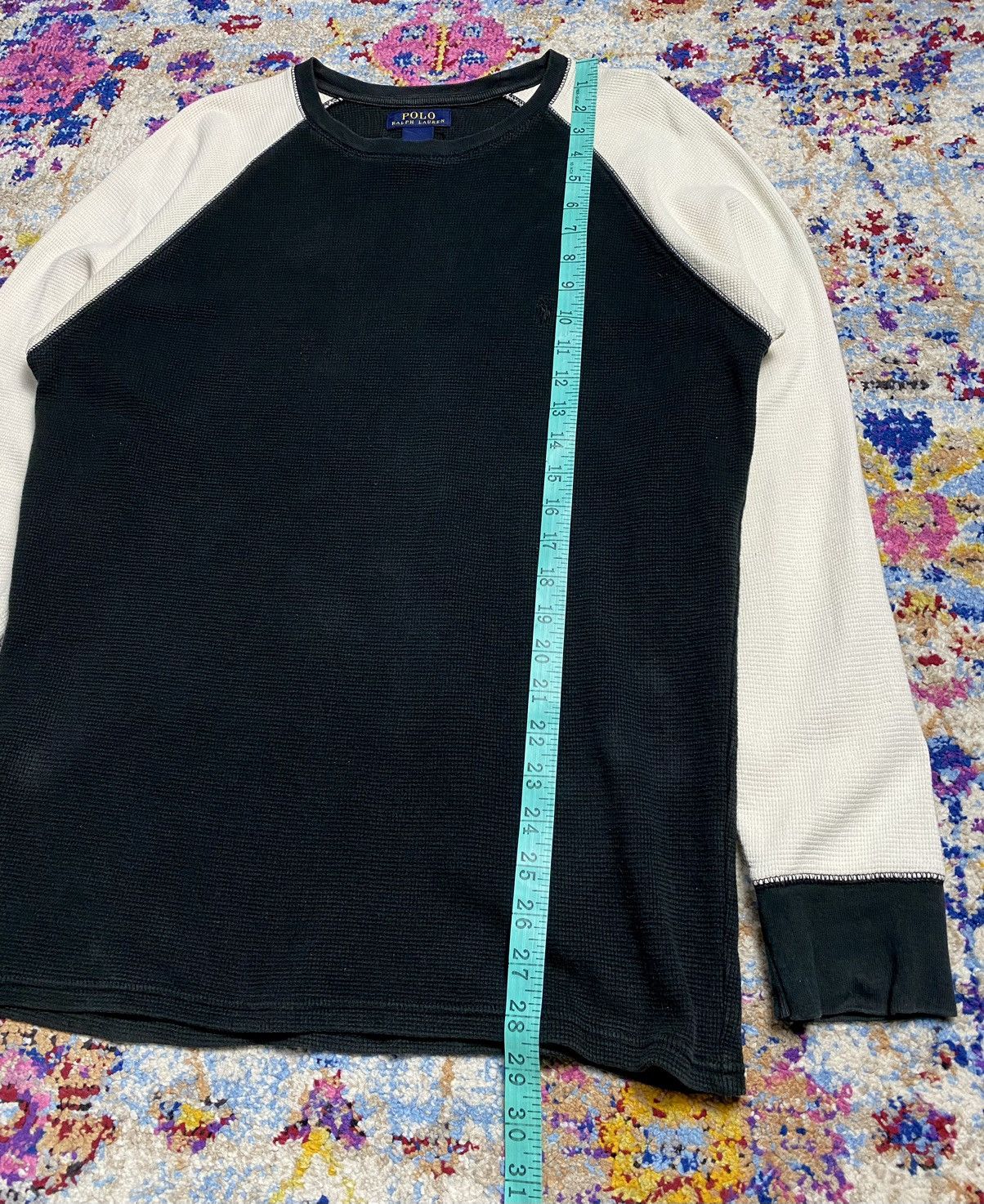 Polo Ralph Lauren × Vintage Classic Polo Ralph Lauren Thermal Waffle Knit Sweatshirts Size US M / EU 48-50 / 2 - 7 Thumbnail