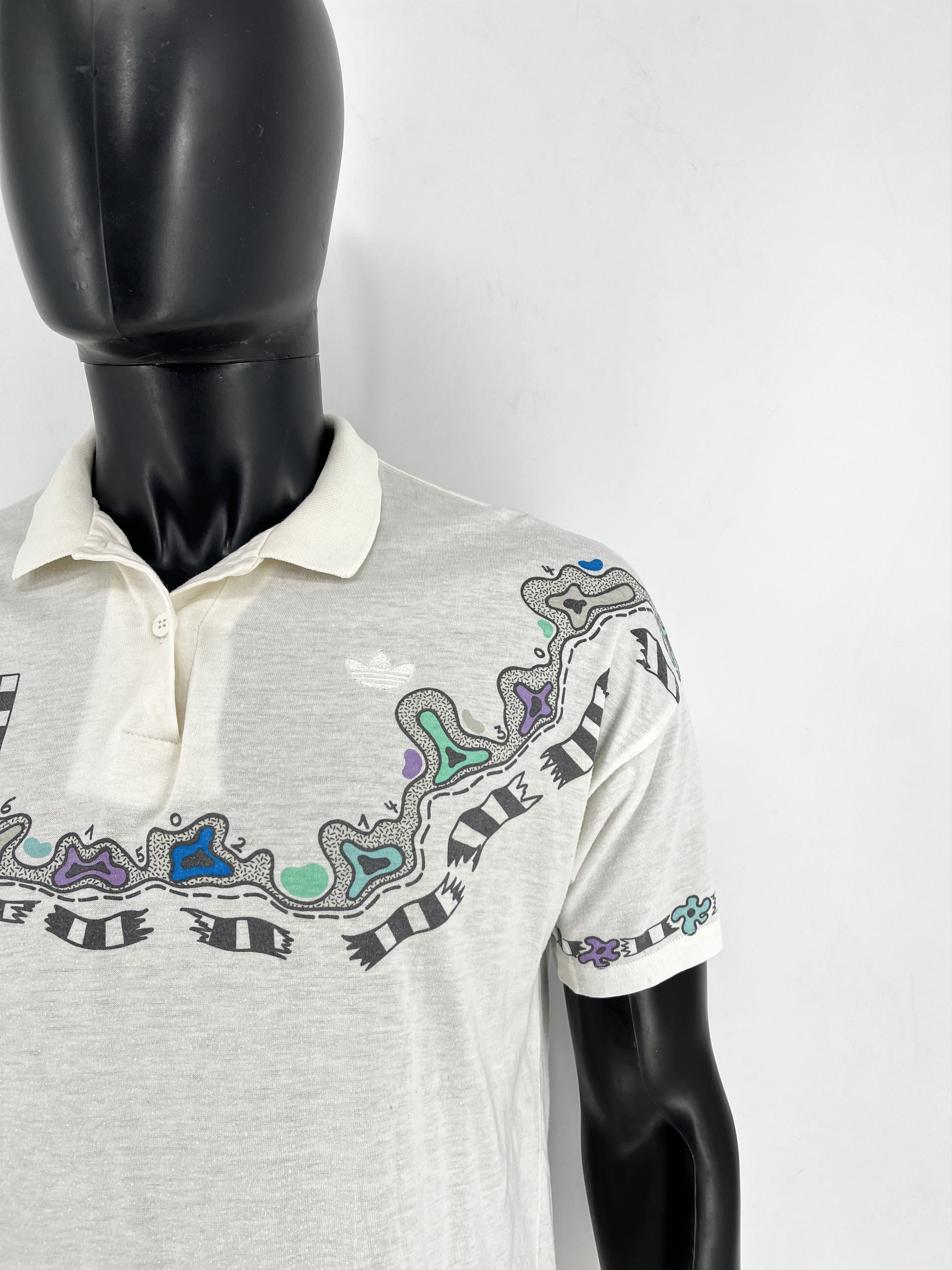 Adidas × Vintage VTG Adidas Steffi Graf floral film logo flower Andre Agassi Size US S / EU 44-46 / 1 - 7 Thumbnail